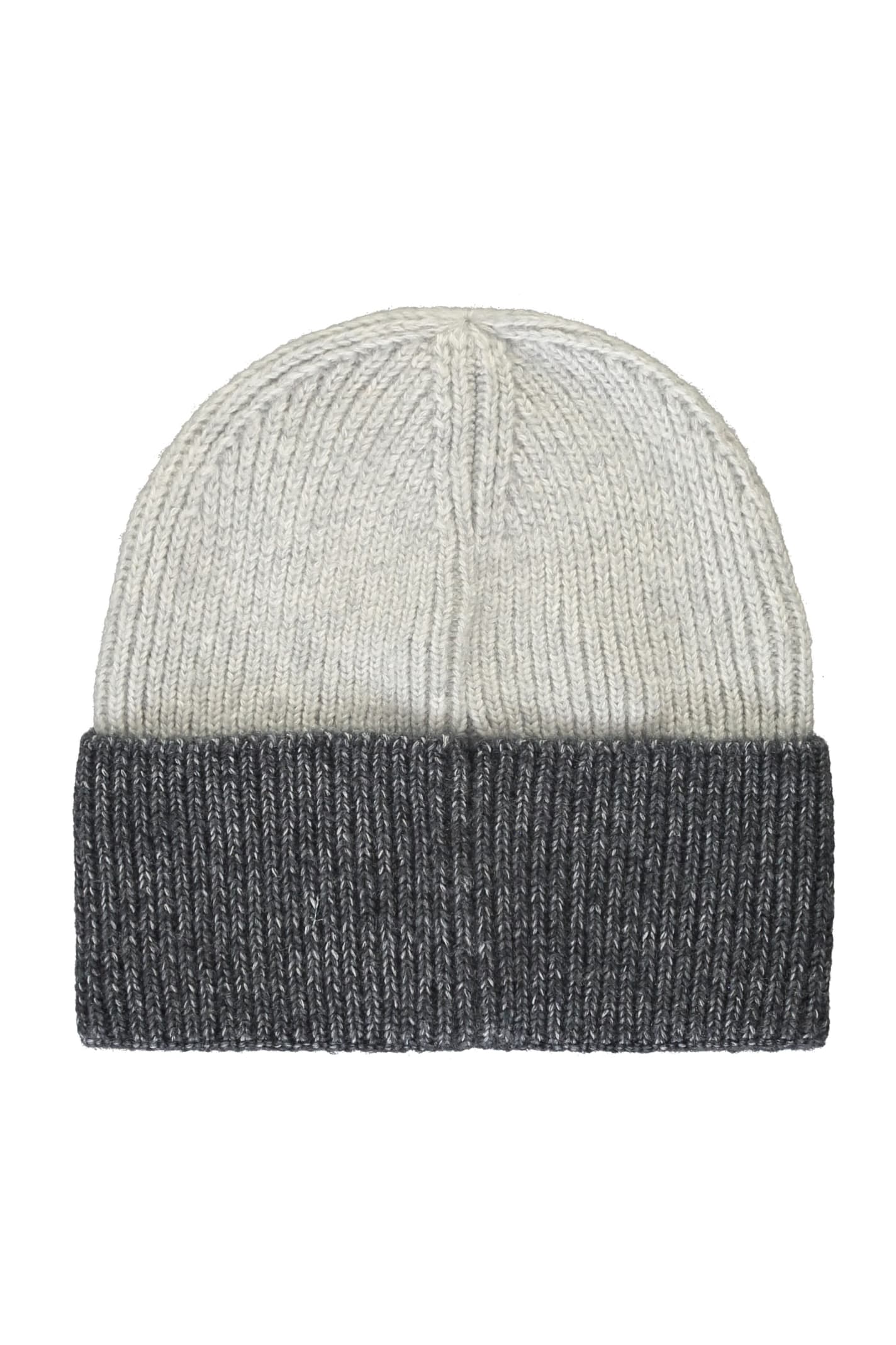 Shop Parajumpers Ribbed Knit Beanie In Grey