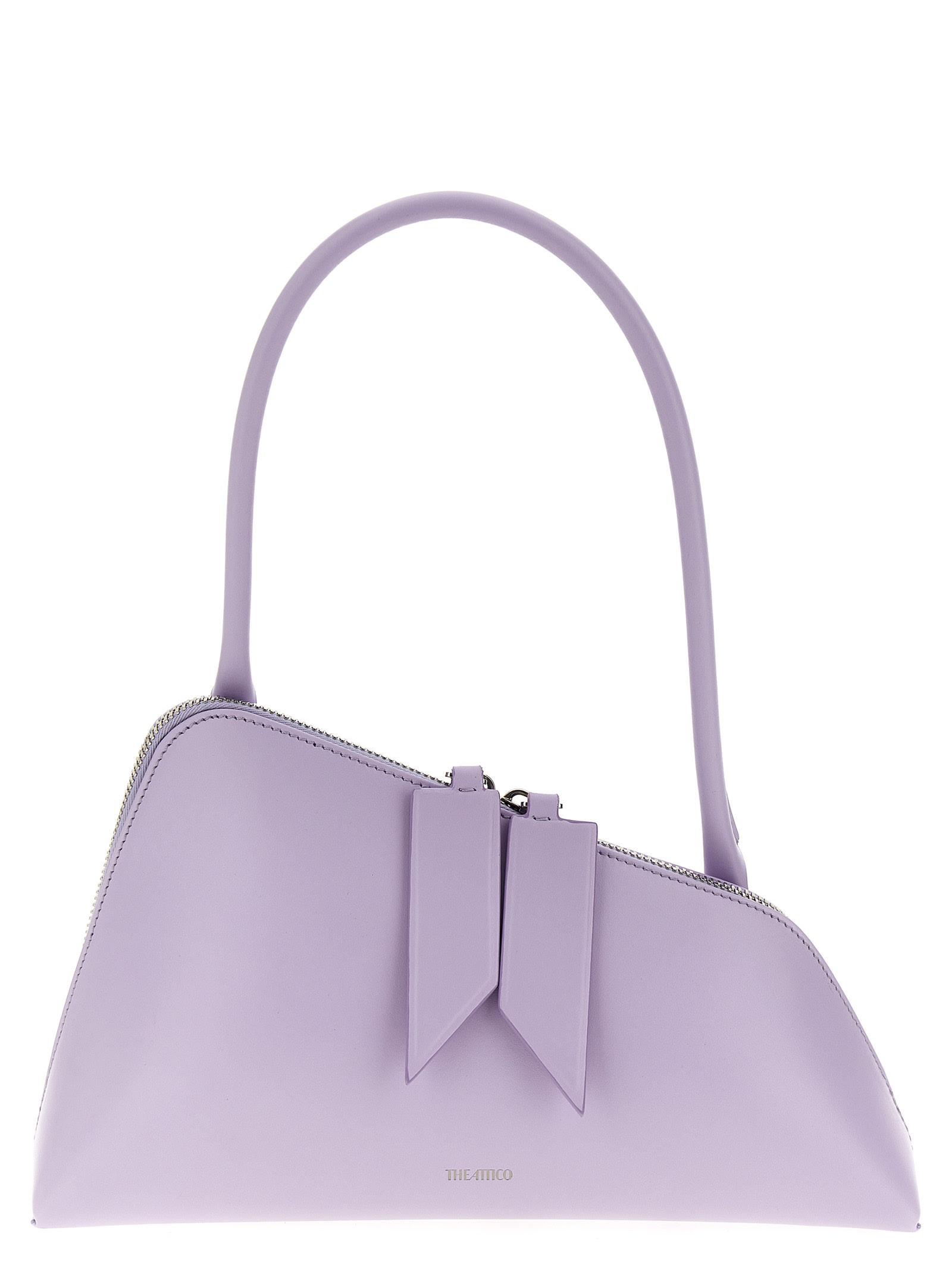 Shop Attico Sunrise Shoulder Bag In Lilac