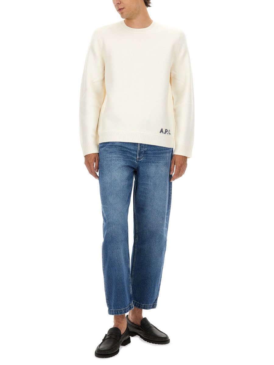 Apc Relaxed Fit Straight-leg Denim Pants In Blue