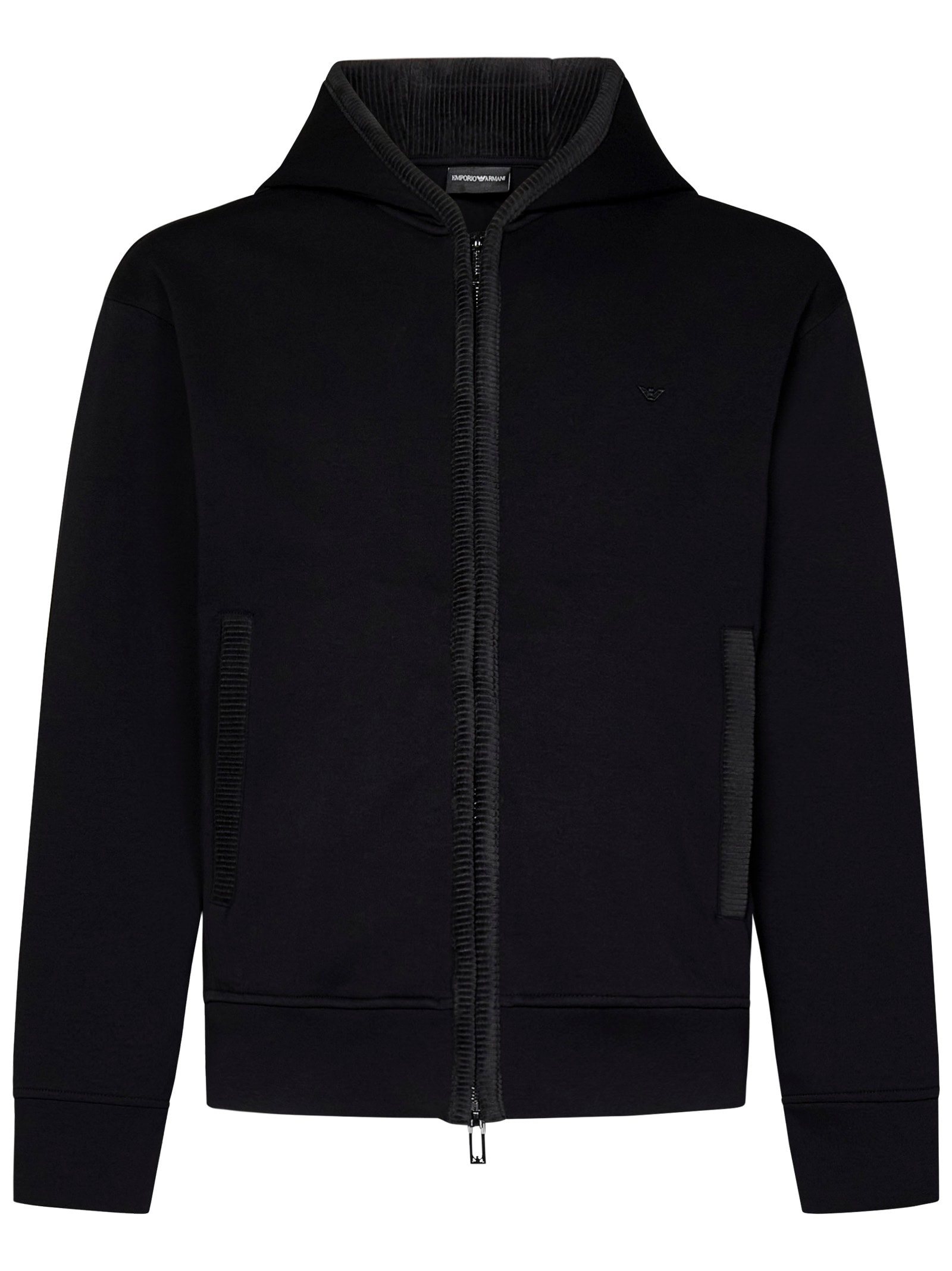 Shop Emporio Armani Sweatshirt In Black