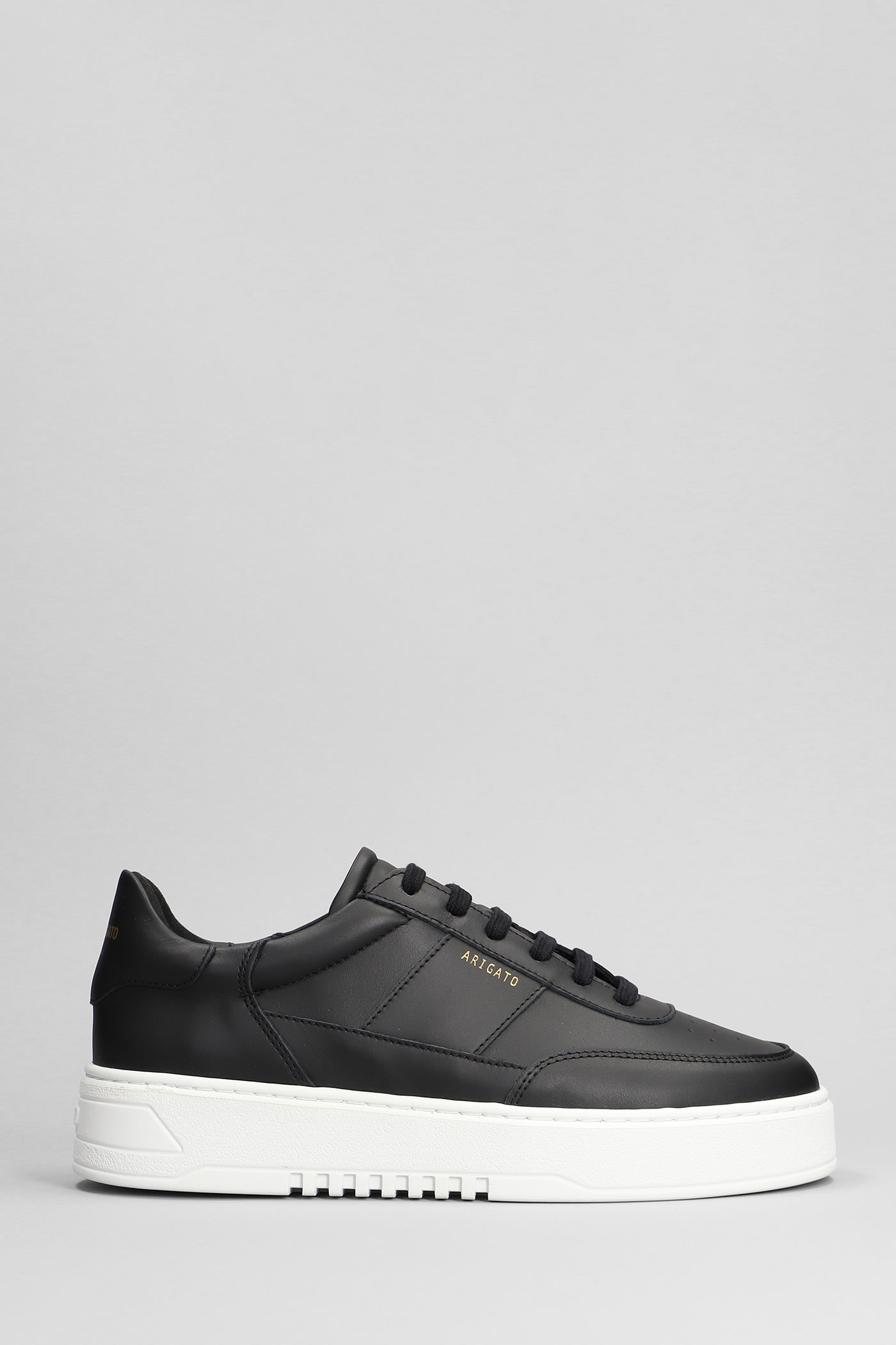 Shop Axel Arigato Orbit Sneakers In Black Leather