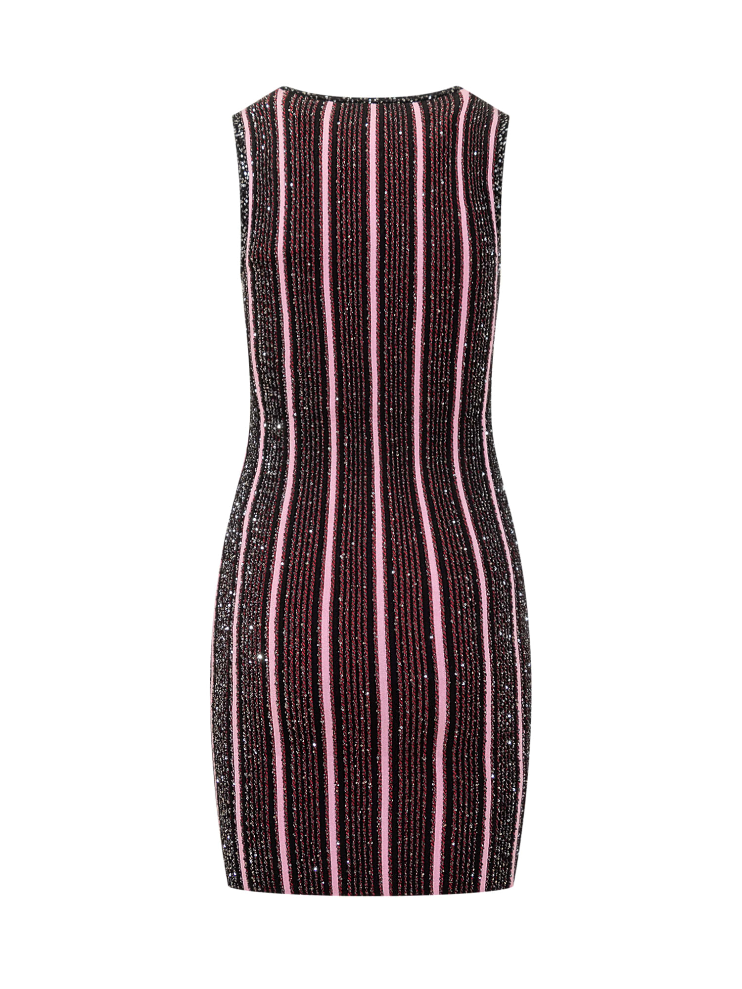Missoni Sequin Embellished Sleeveless Mini Dress In Red/black