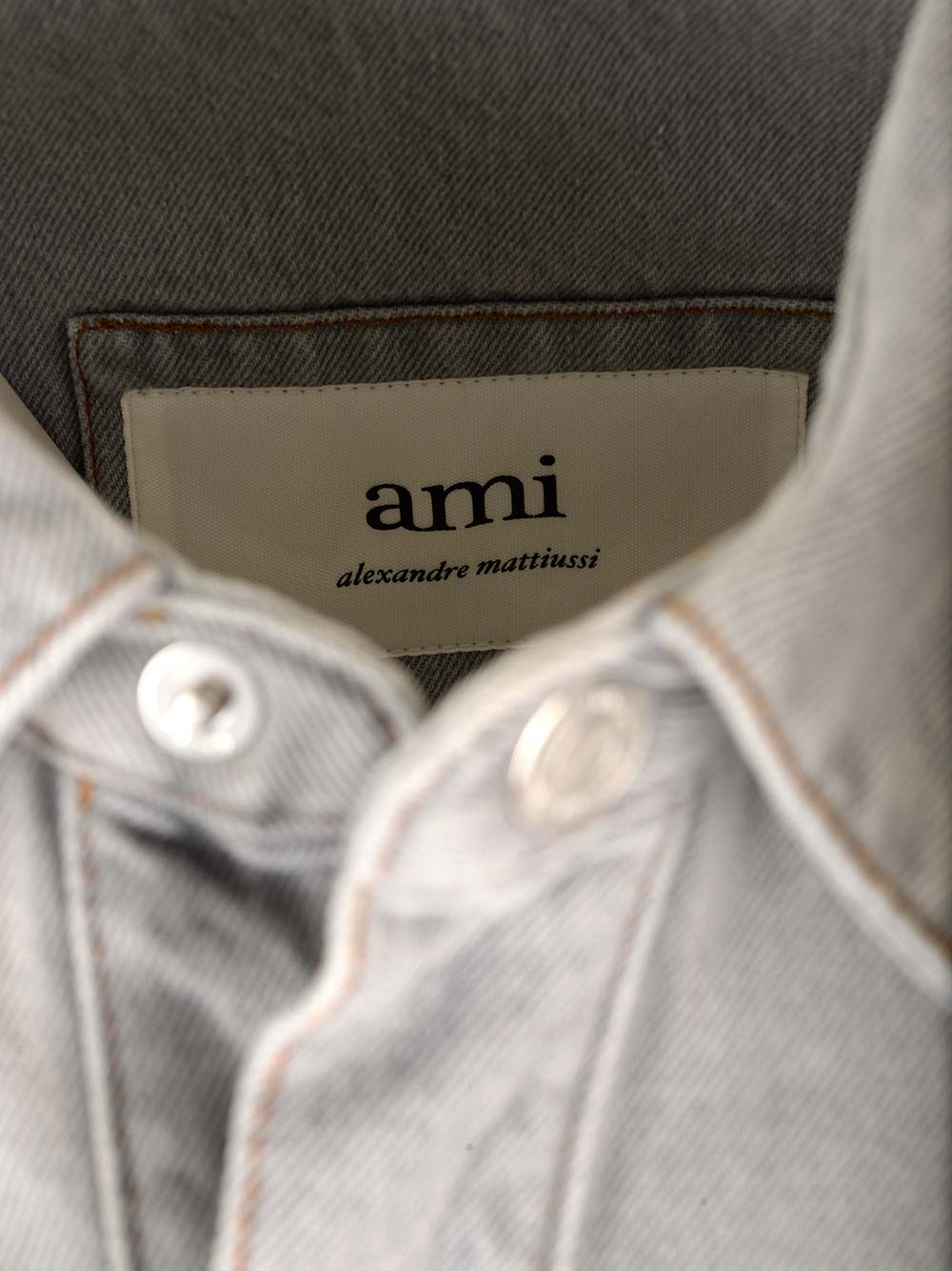 AMI ALEXANDRE MATTIUSSI DENIM OVERSHIRT 