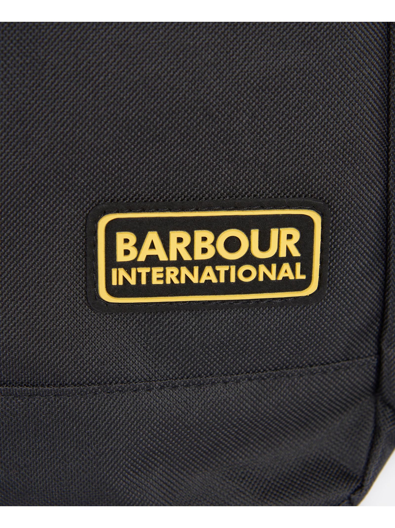 Shop Barbour Black B.intl Racer Backpack