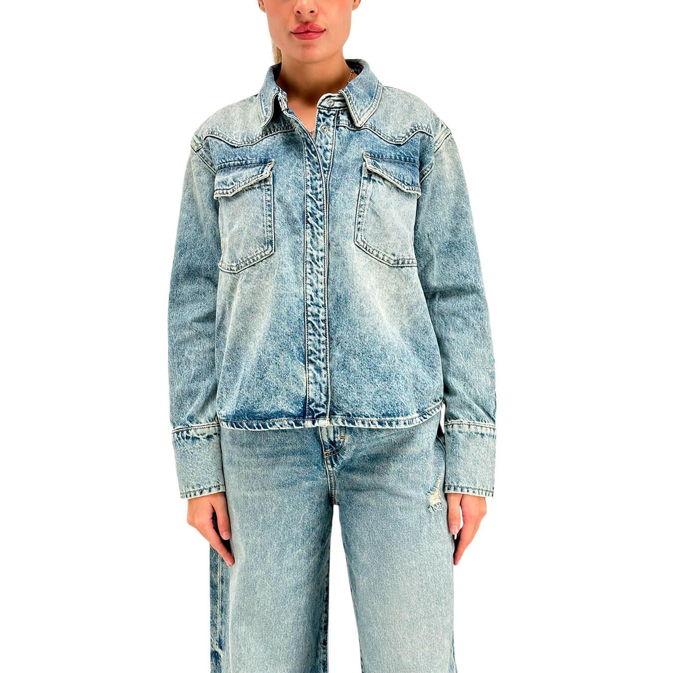 Shop Icon Denim Norah Denim Shirt