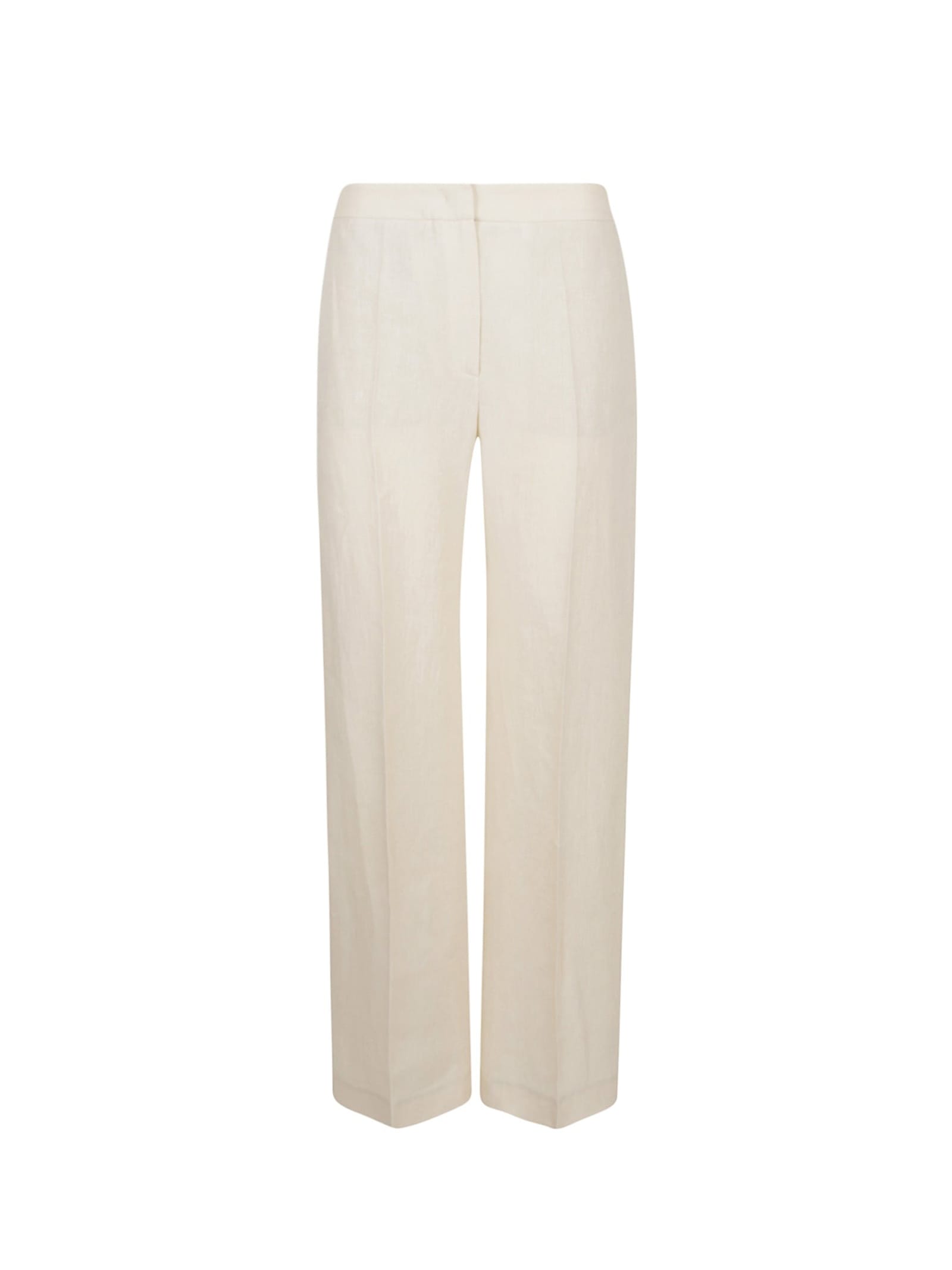Shop Eleventy Soft Sand High-waisted Trousers In Sabbia