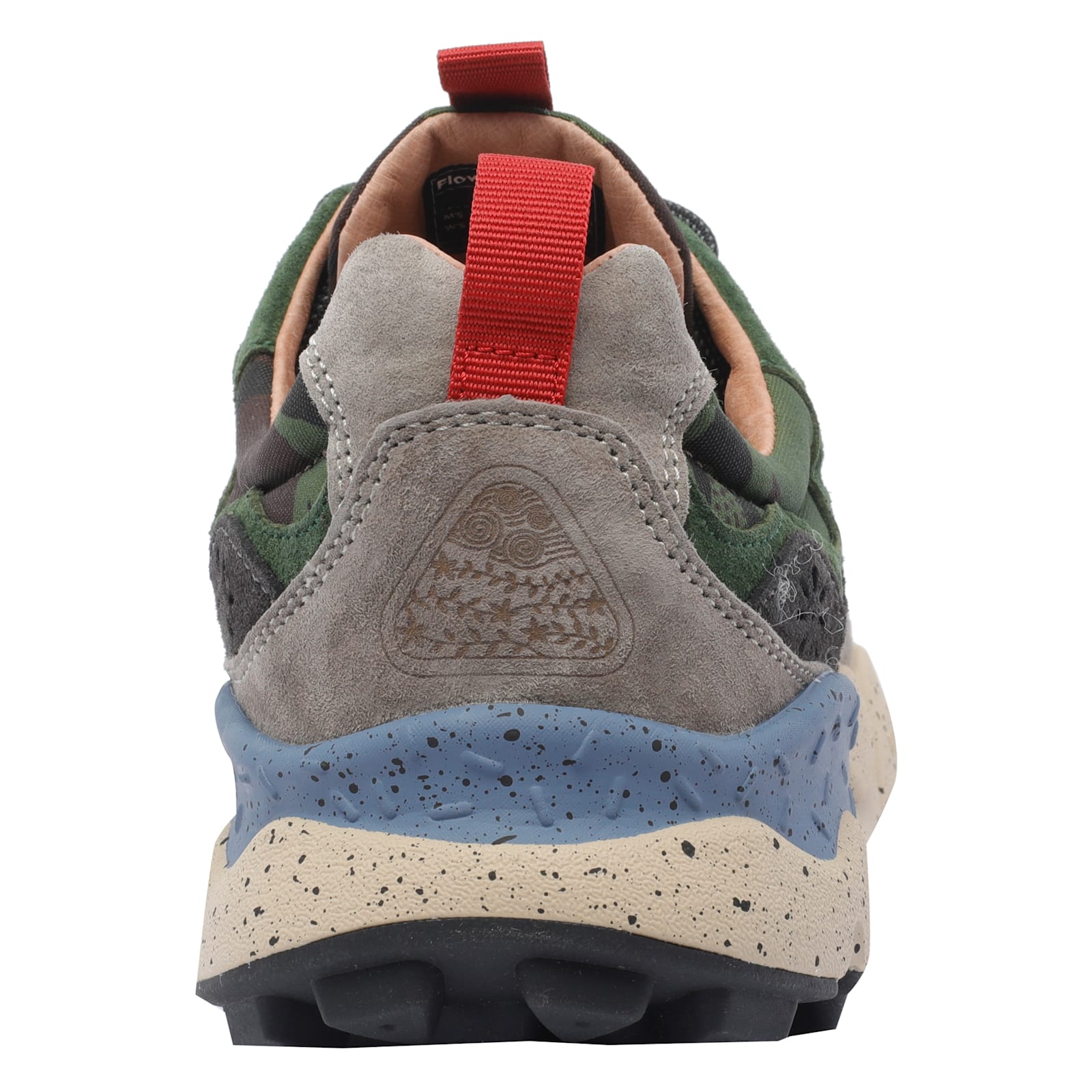 Flower Mountain Yamano 3 Uni Dark Grey And Brown Suede And Fabric Sneakers In Multi