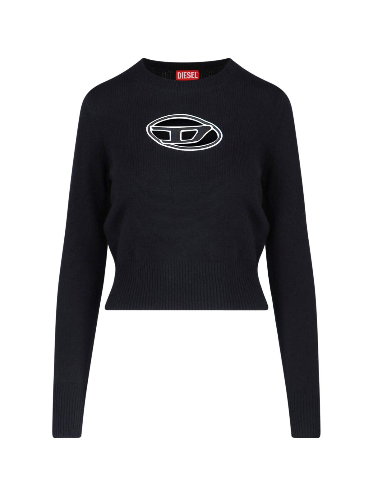 Shop Diesel M-areesa Cut-out Sweater In Black