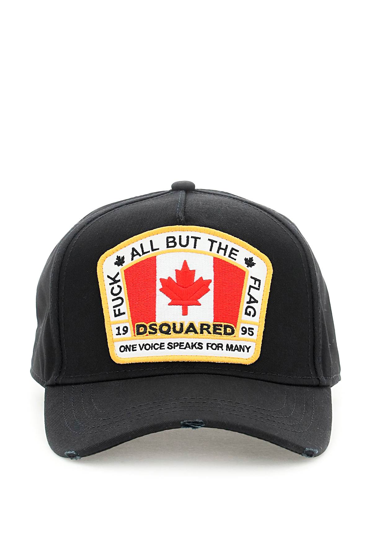 Shop Dsquared2 Canadian Flag Baseball Cap In Nero