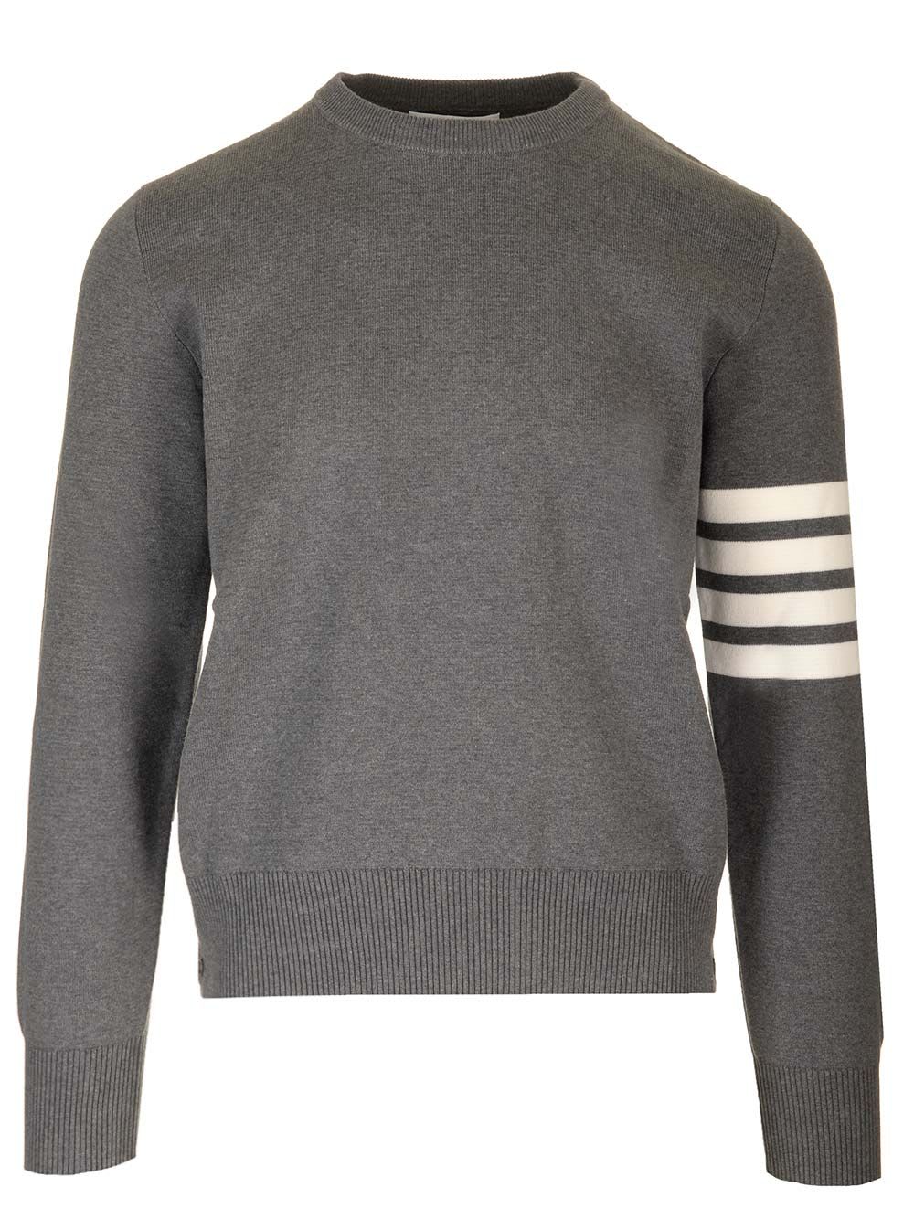 Shop Thom Browne 4-barcotton Sweatshirt In Grey