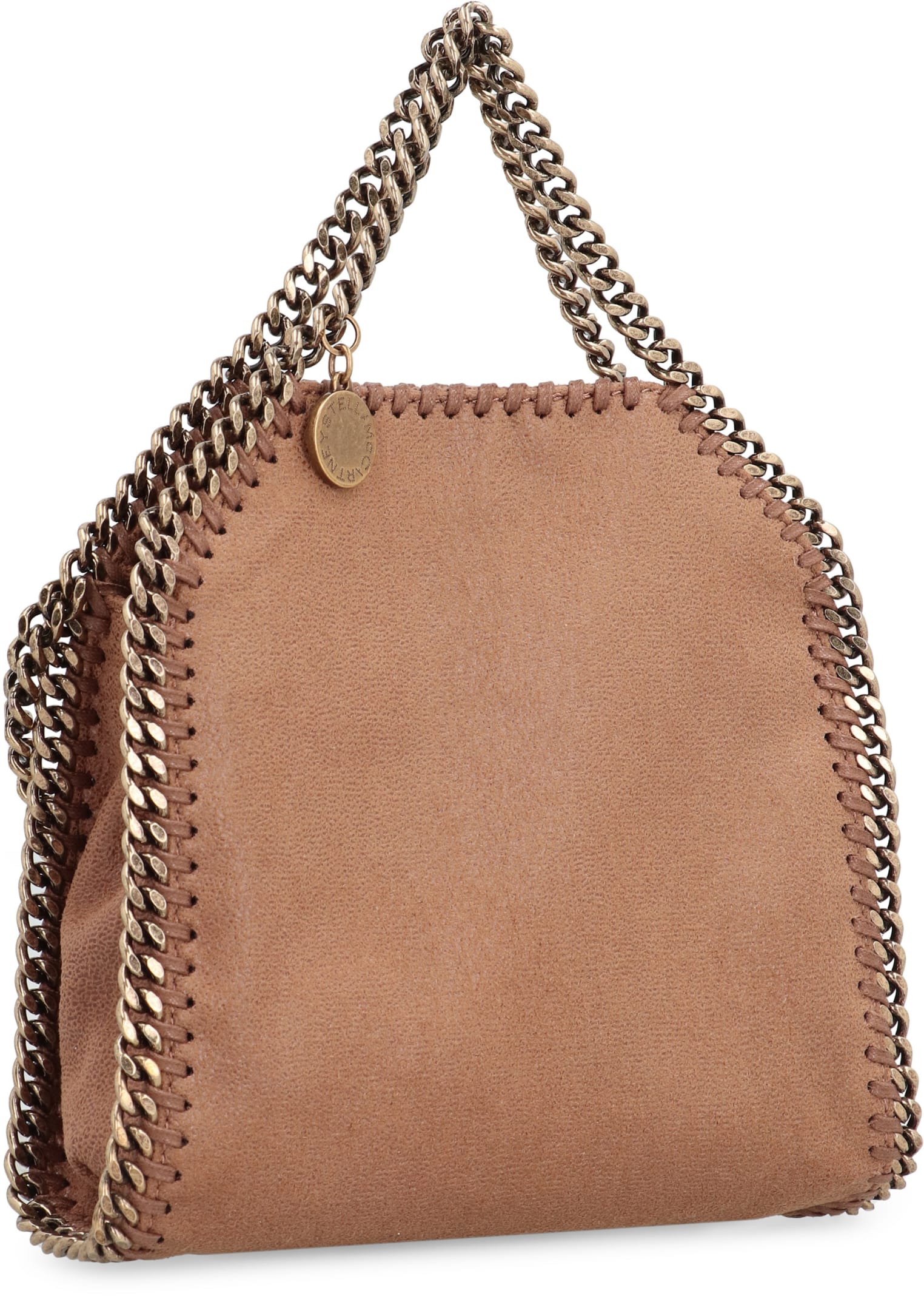 Shop Stella Mccartney Tiny Falabella Mini-bag In Brown