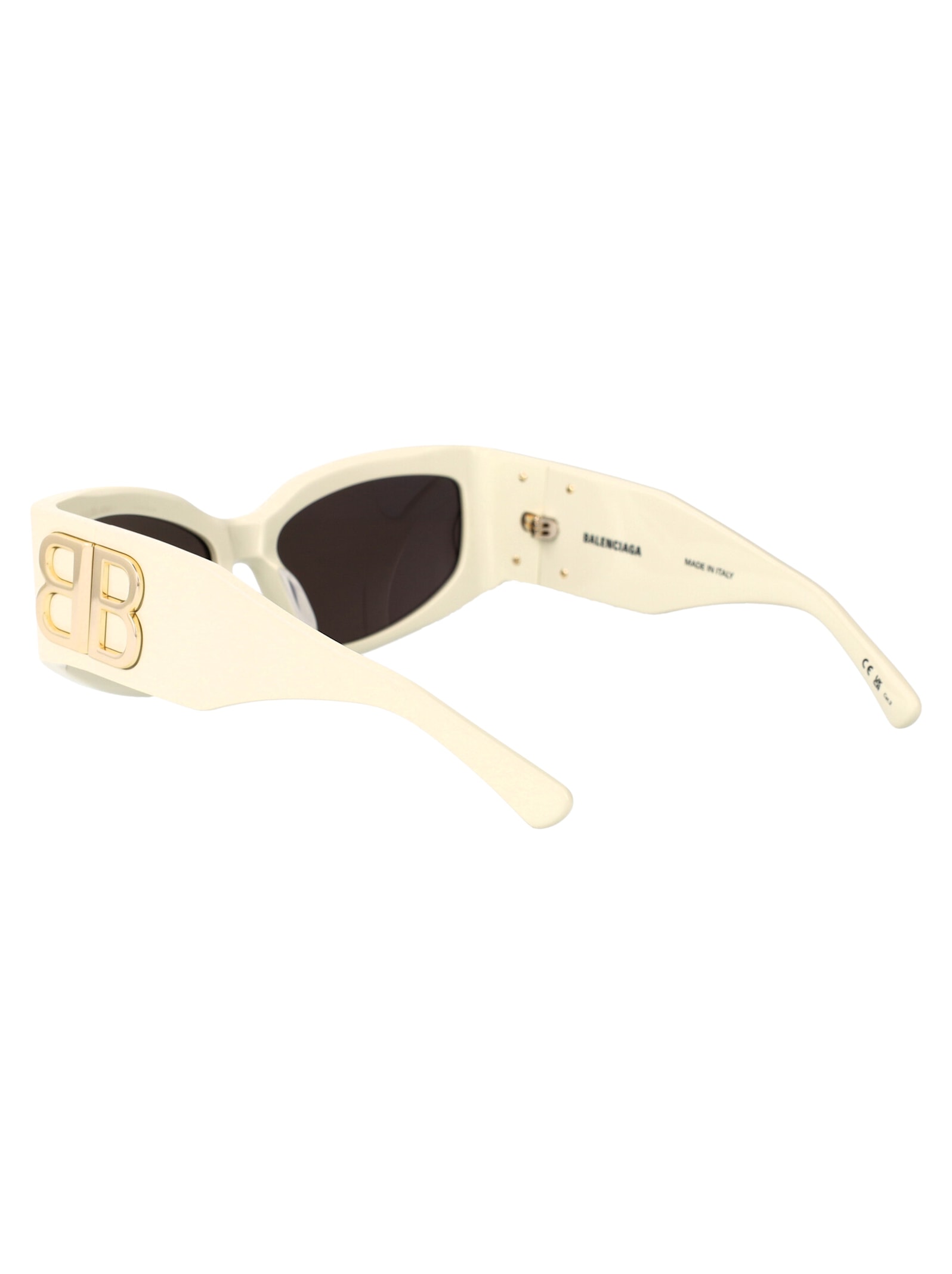 Balenciaga Bb0321s Sunglasses In Ivory-ivory-grey