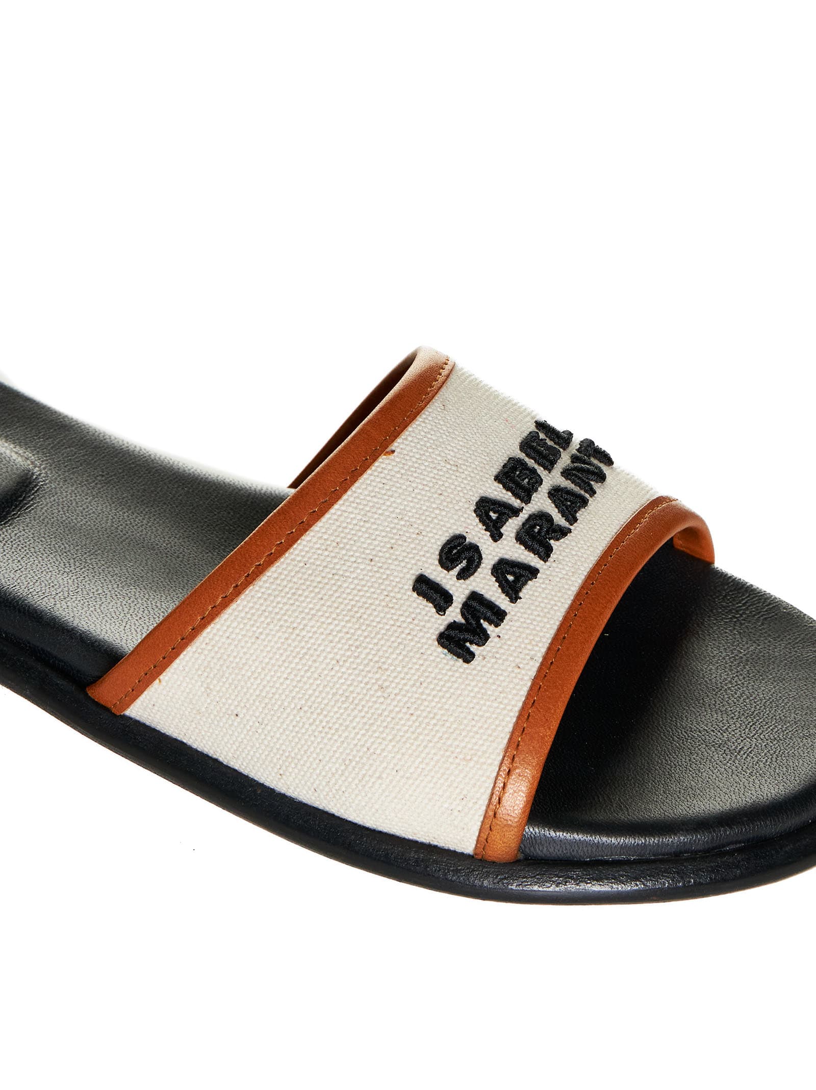Shop Isabel Marant Sandals In Ecru/cognac
