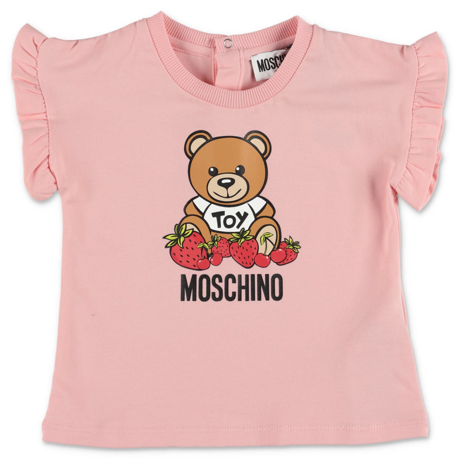 Moschino T-shirt Rosa Teddy Bear In Jersey Di Cotone