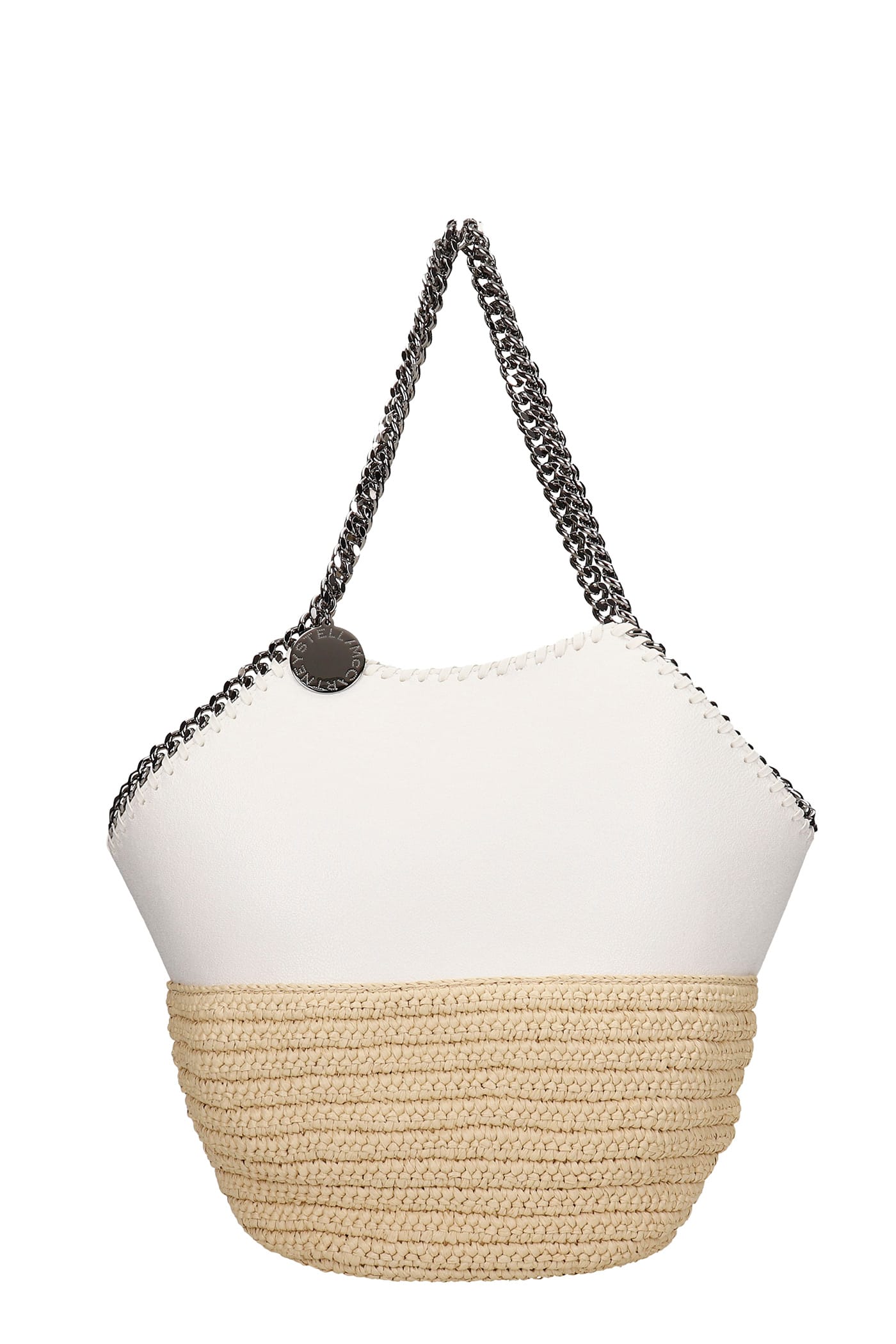 Stella McCartney Tote In White Faux Leather