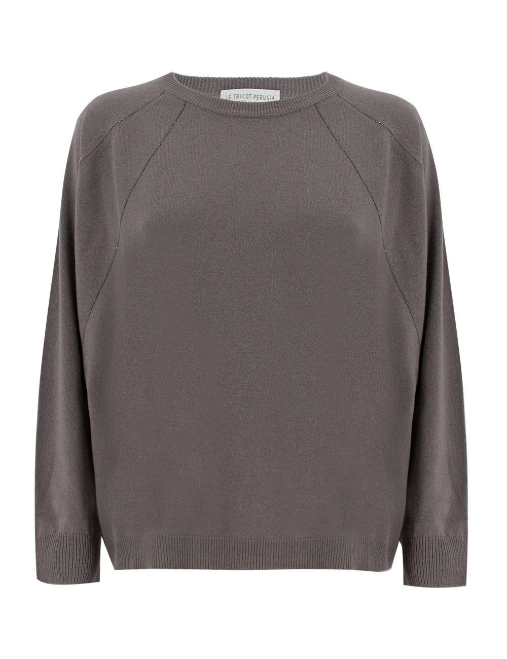 Shop Le Tricot Perugia Sweater In Middle Grey