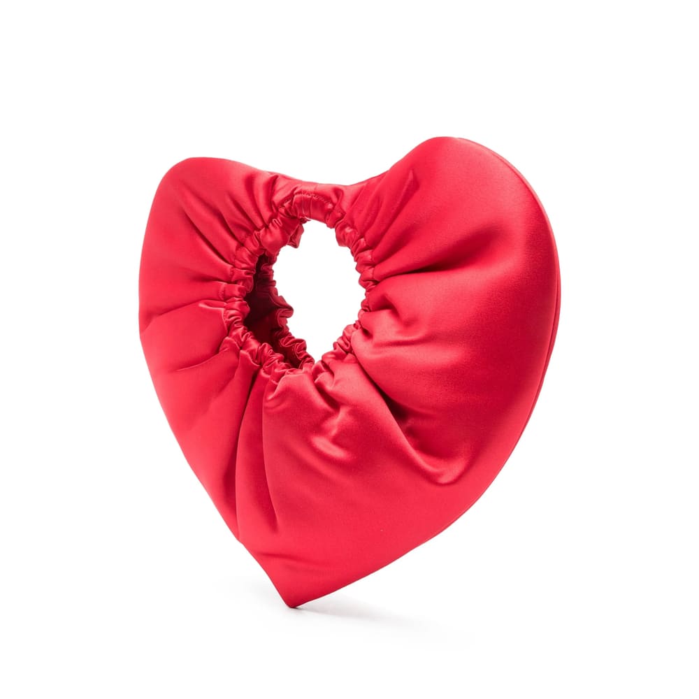 Vivetta Heart-shaped Tote Bag In Red