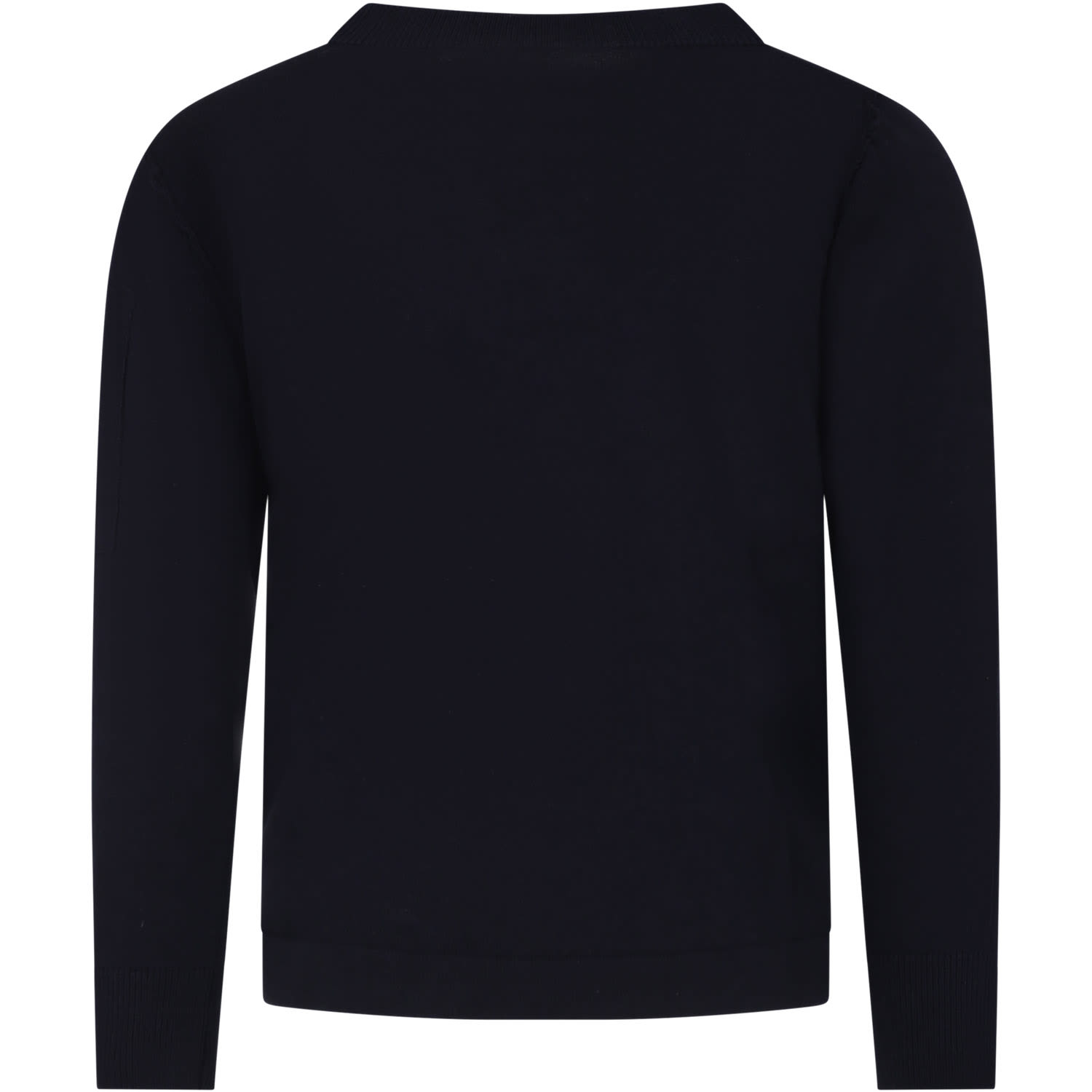 Shop C.p. Company Undersixteen Blue Sweater For Boy With C.p. Company Lens