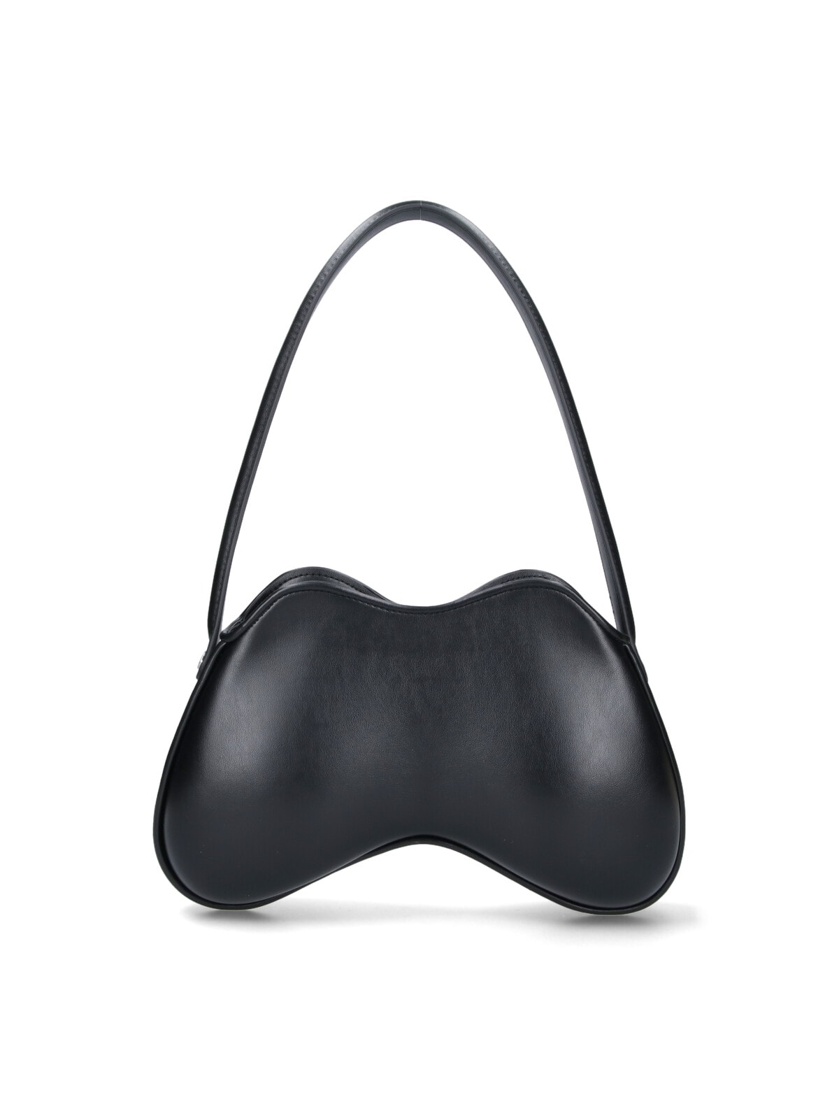 Diesel Minimalist Black Tote Bag With Silver Logo In Black