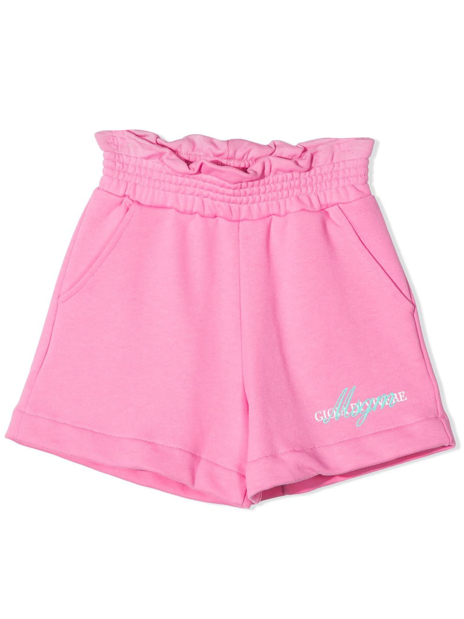 MSGM Pink Cotton Shorts