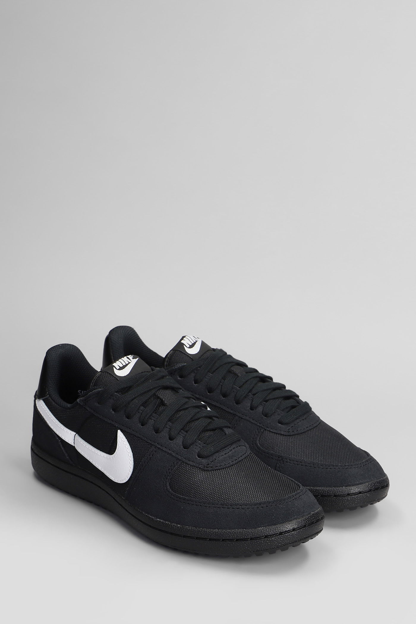 Nike Field General Sneakers In Black Suede And Fabric In Black