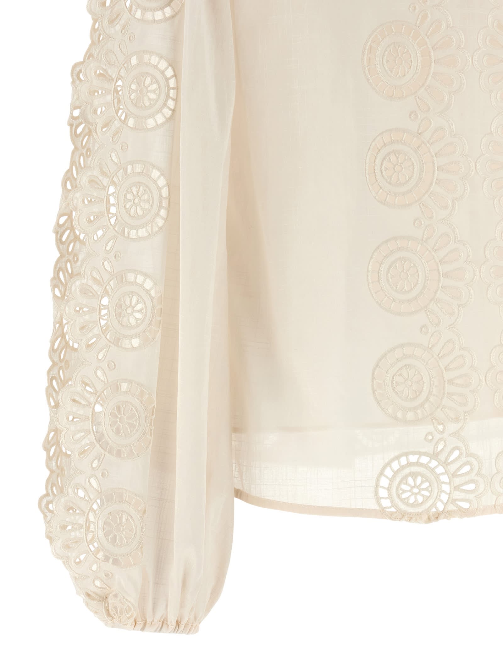 Zimmermann Lucky Shirt And Blouse White In Neutral