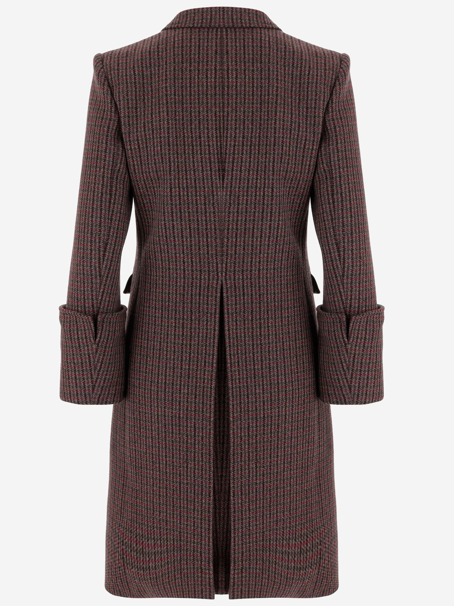Chloé Single-breasted Wool Blend Riding Coat In Brown