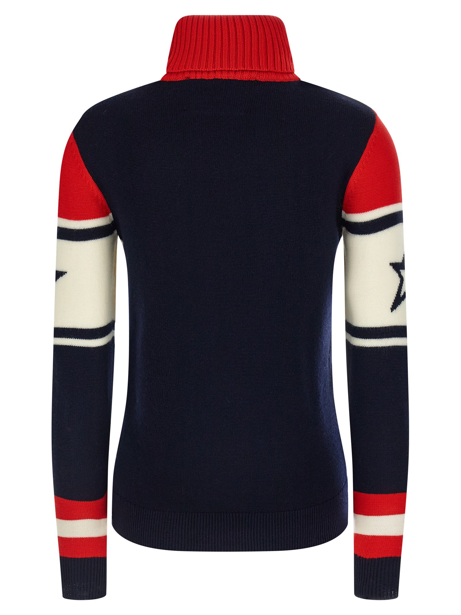 Perfect Moment Schild Merino Wool Sweater Xl In Multi