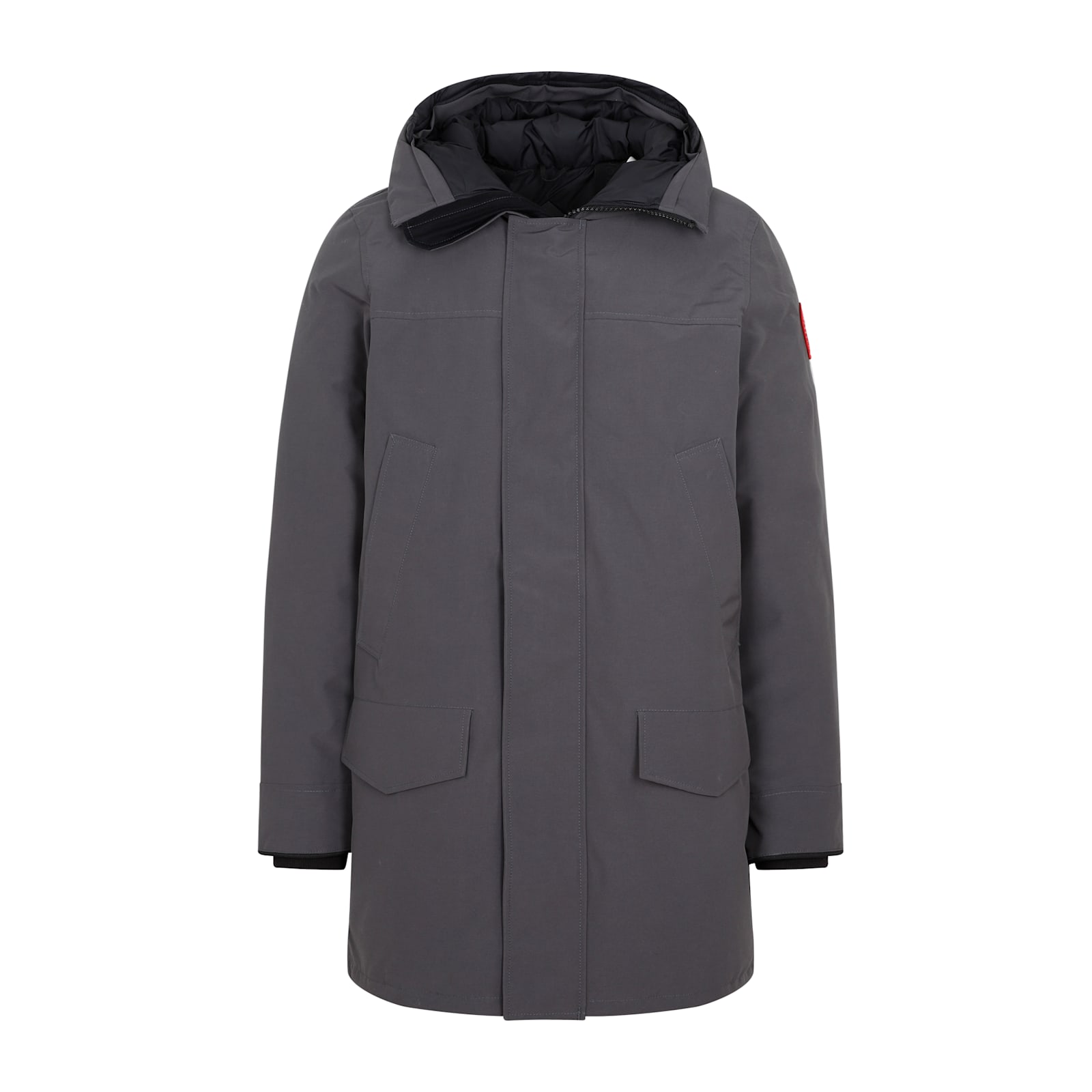 Shop Canada Goose Langford Parka Jacket In Graphite