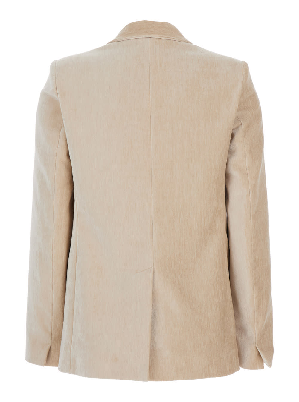 Forte Forte Velvet Doiuble Breasted Blazer In Neutral