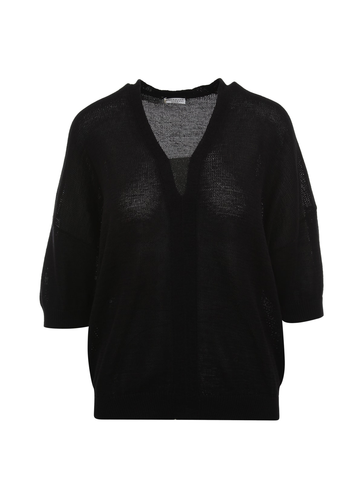 Brunello Cucinelli Cotton V Neck S/s Sweater