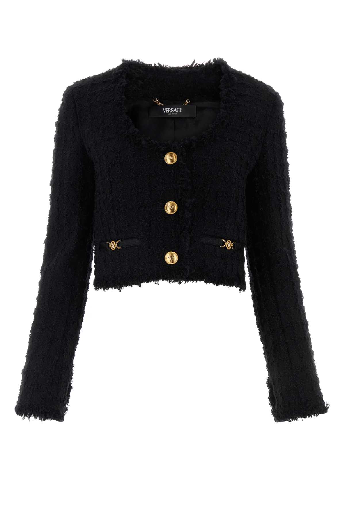 Versace Black Tweed Blazer
