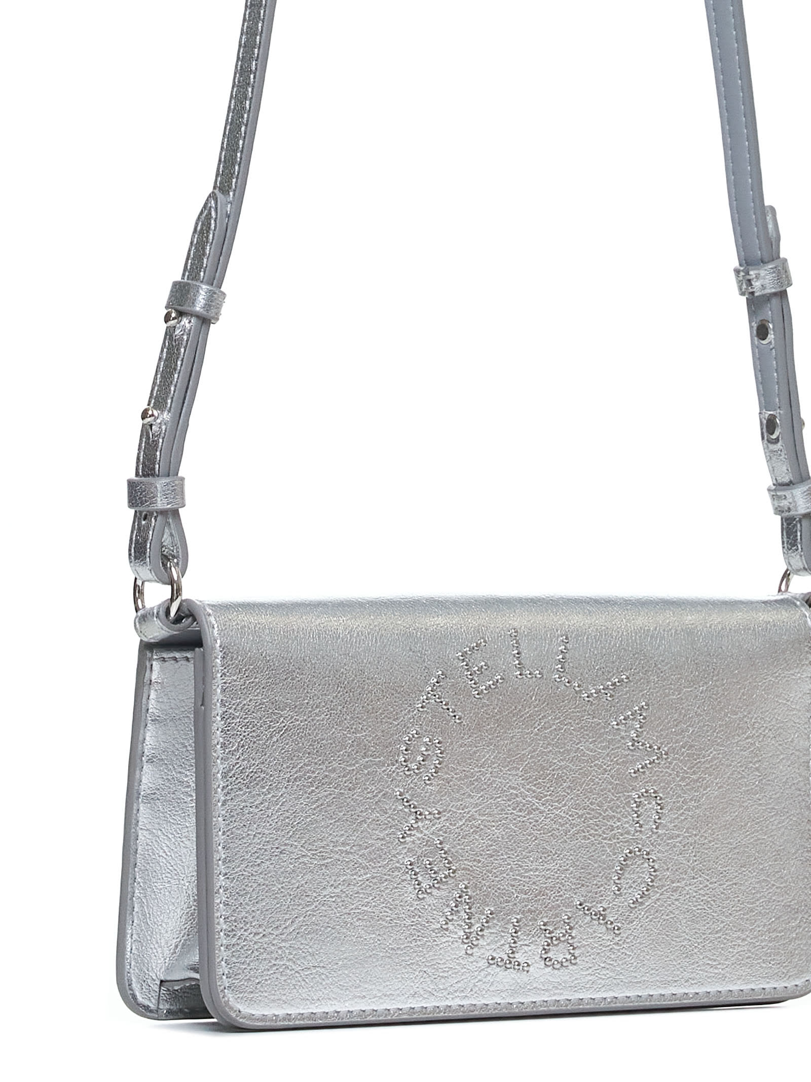 Shop Stella Mccartney Shoulder Bag In Silver