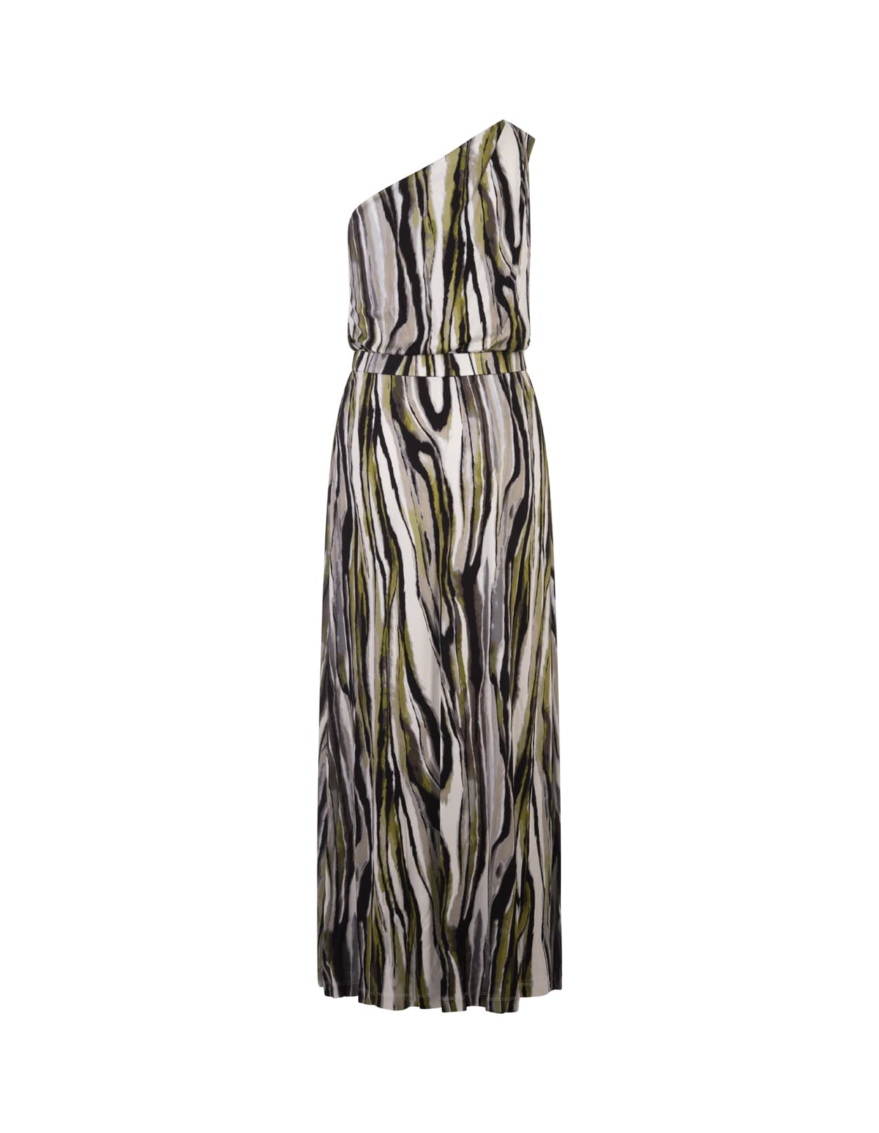 Shop Diane Von Furstenberg Kiera Dress In Zebra Mist In Green