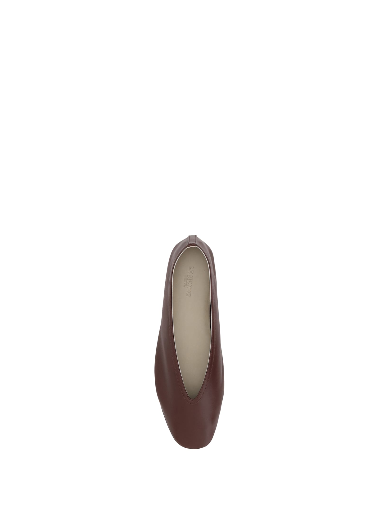 Shop Le Monde Beryl Luna Ballerinas In Oxblood