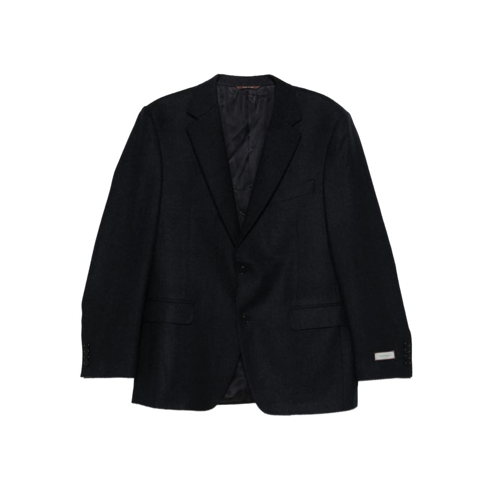 Canali Pocket Two-button Blazer In Blue