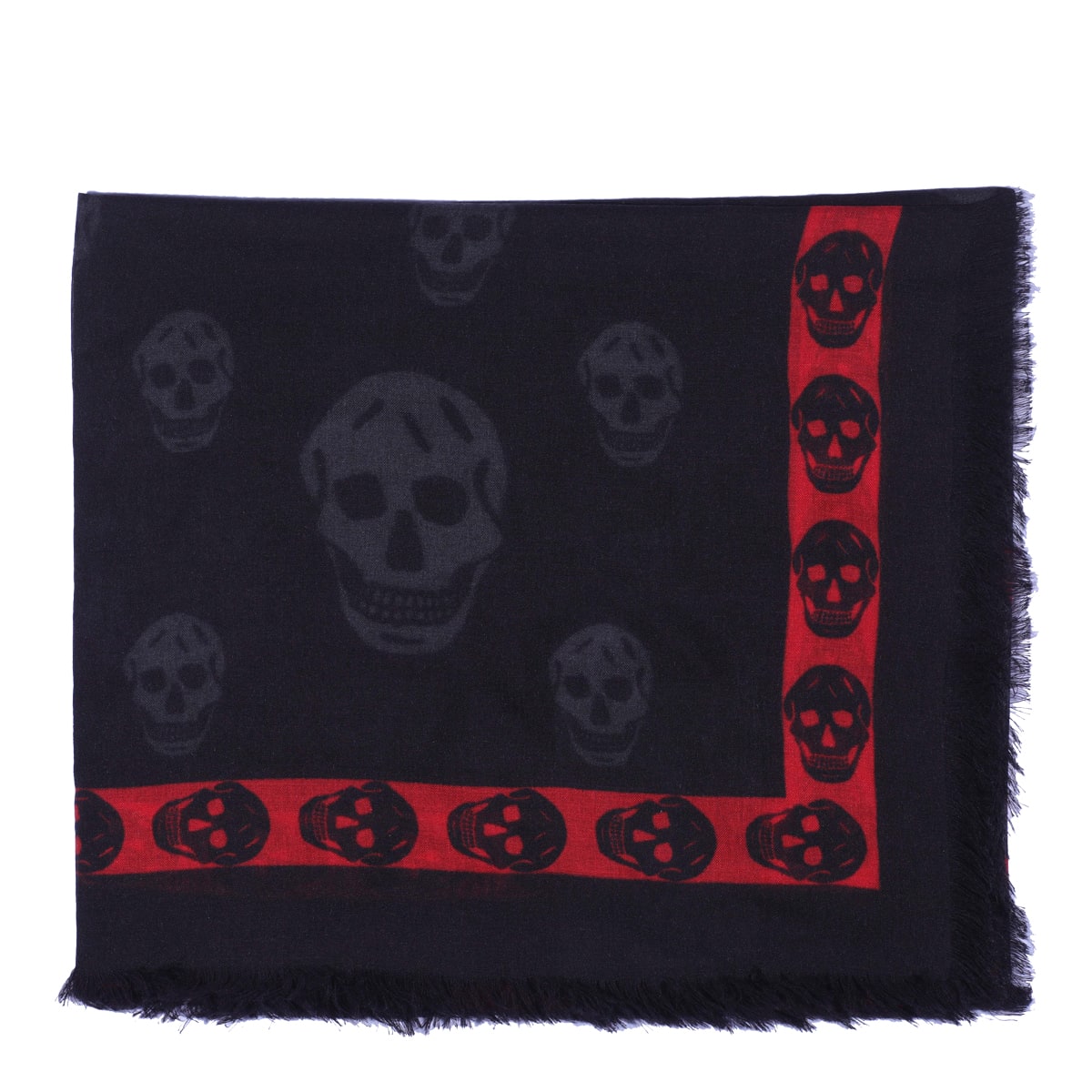 Shop Alexander Mcqueen Skull Band Scarf In Black