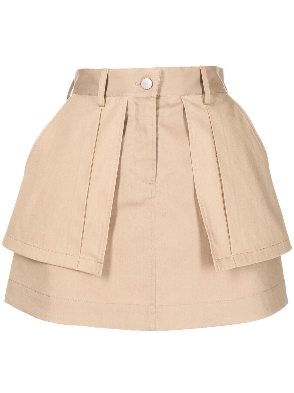 J.W. Anderson Beige Stretch-cotton Miniskirt