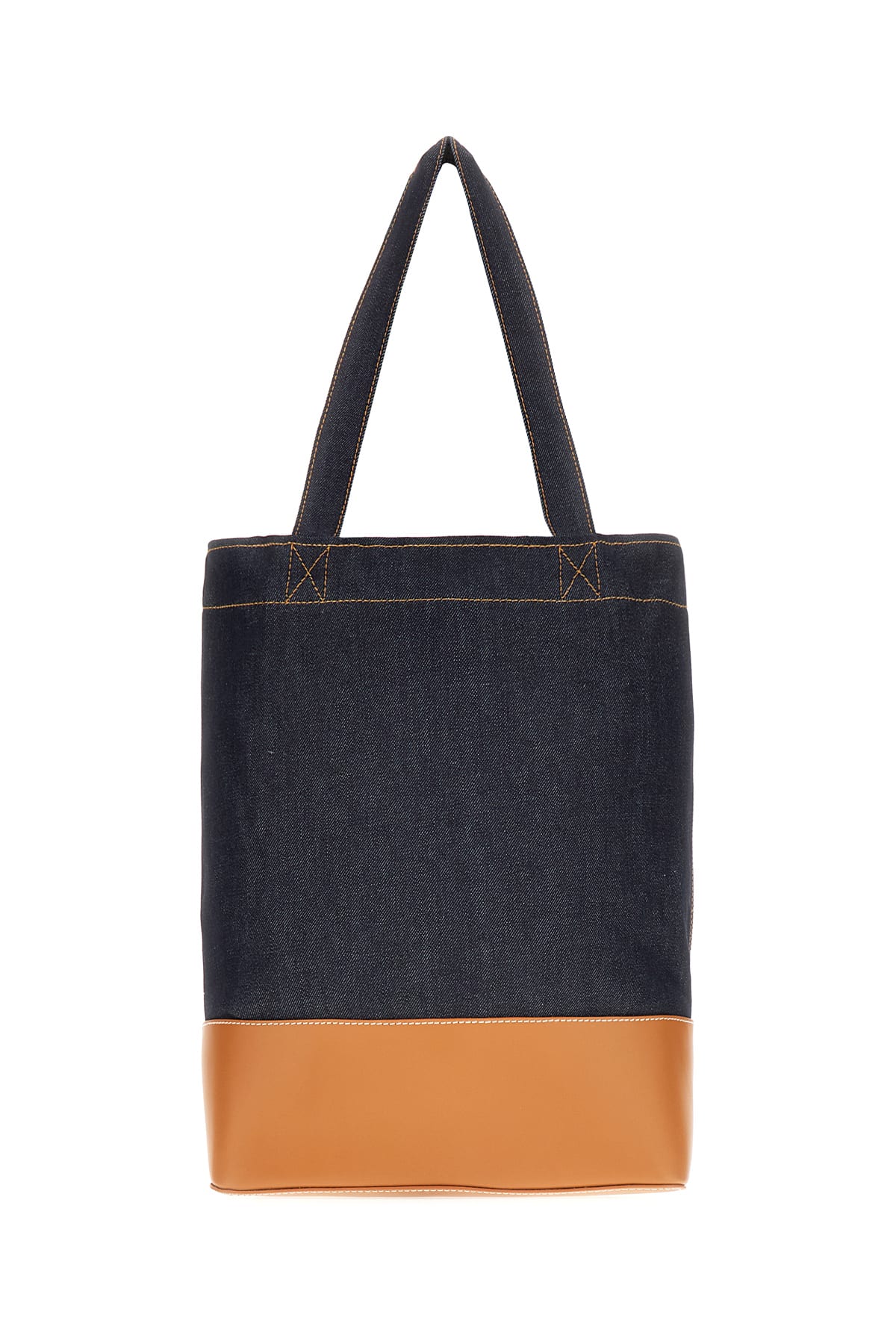 Shop Apc Denim Axel Shoulder Bag In Caramel