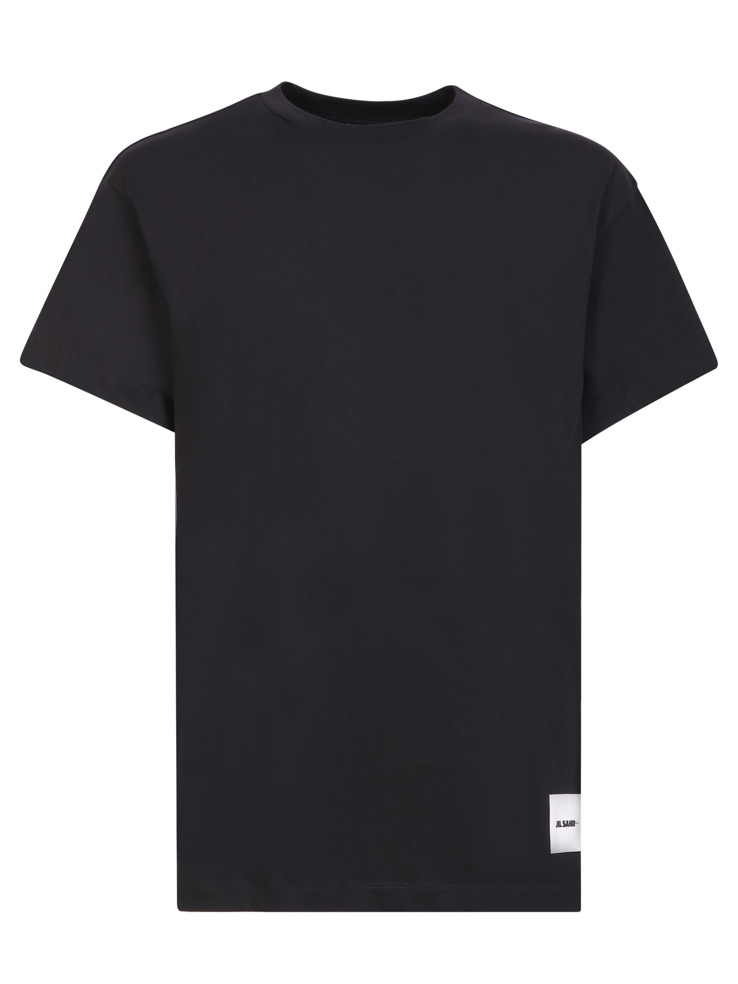 Jil Sander Organic Cotton T-shirt In Black