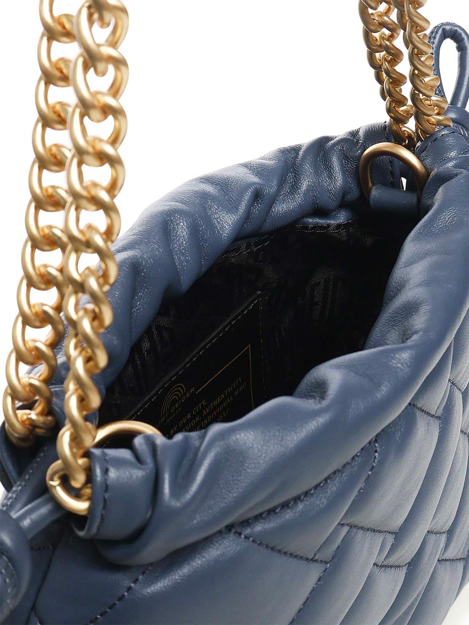Kurt Geiger Kensington Drawstring Mini Bag In Blue