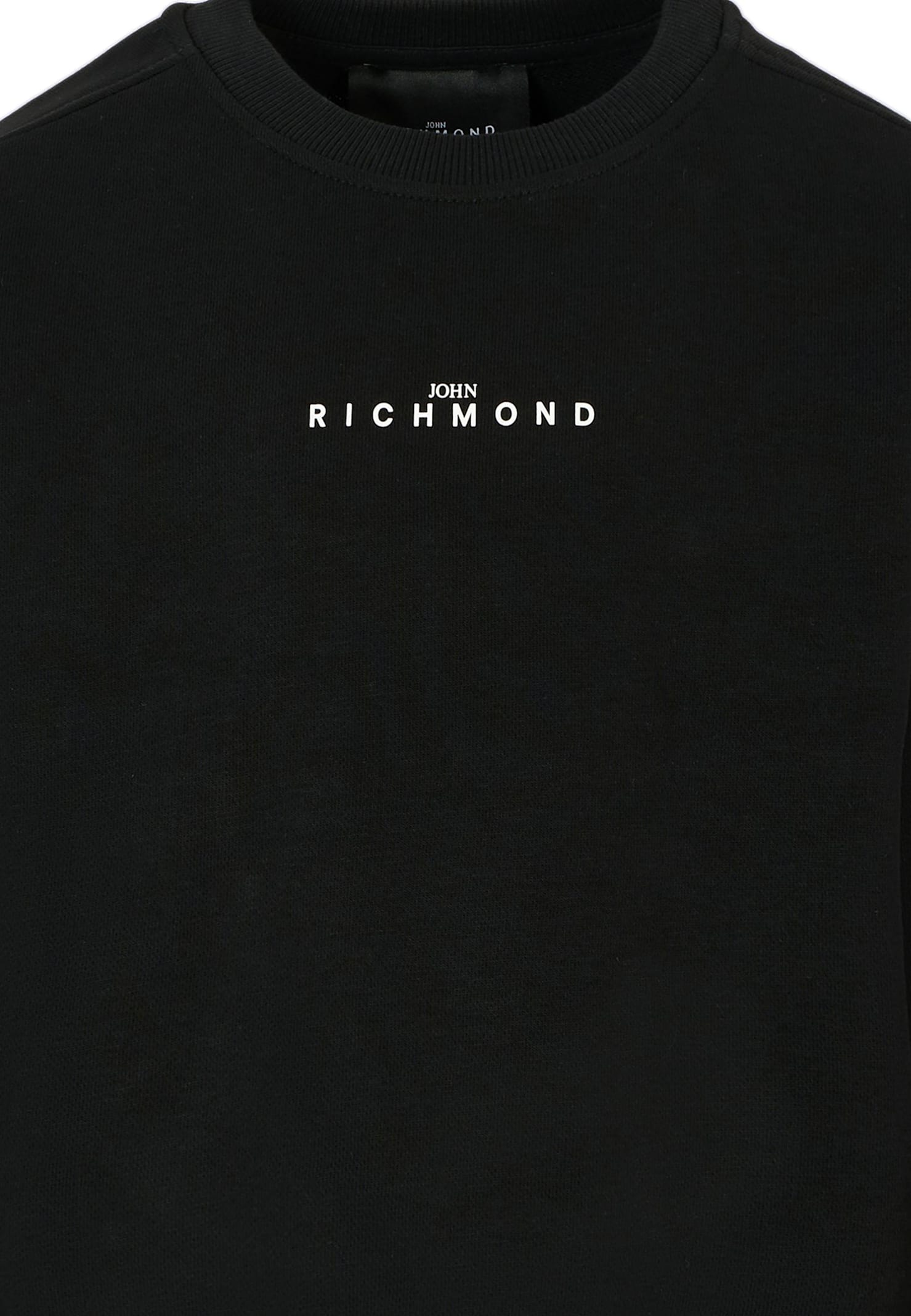 Richmond Black Sweatshirt For Girl With Logo In Black