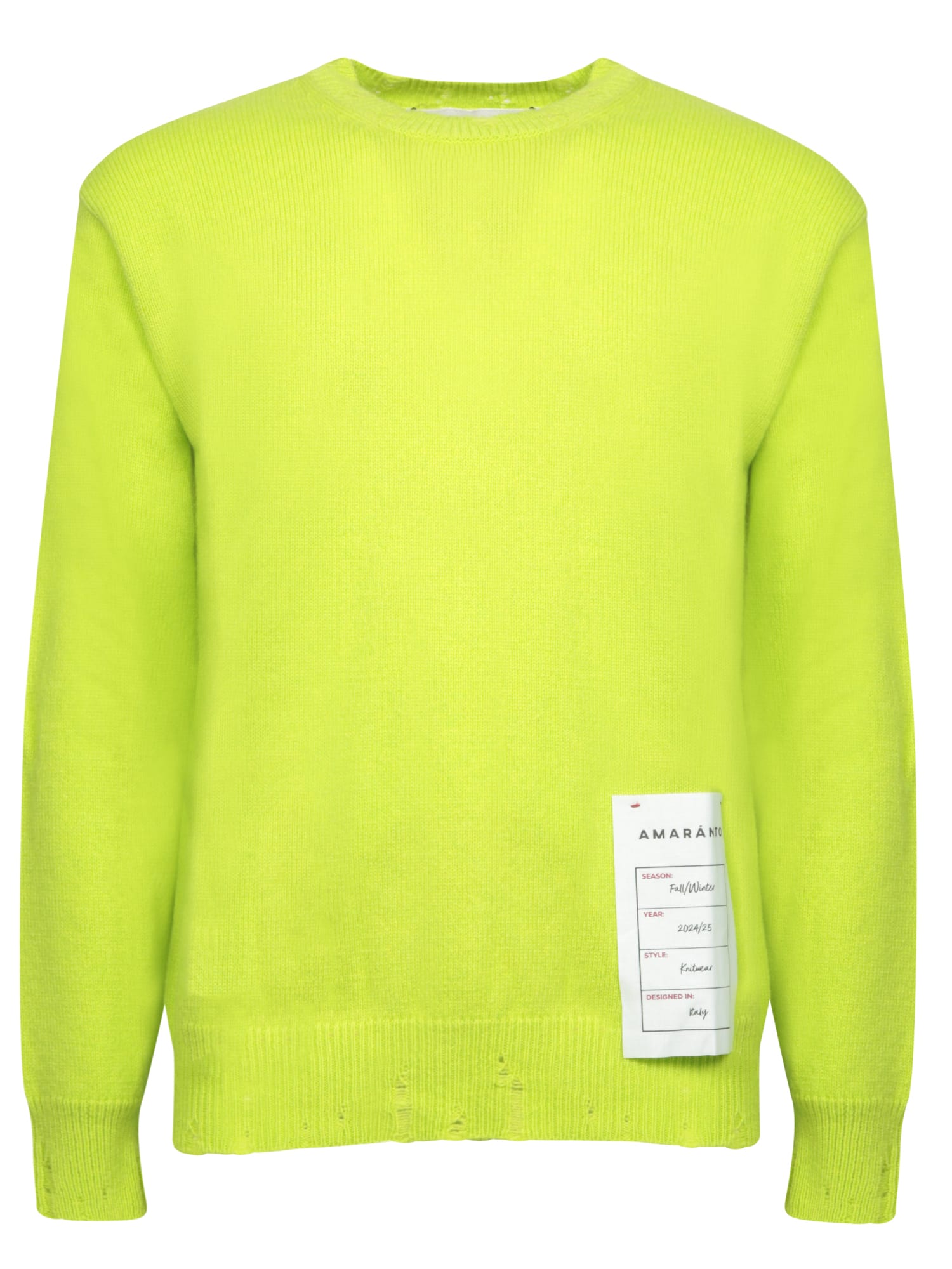 Acid Green Destroy Sweater