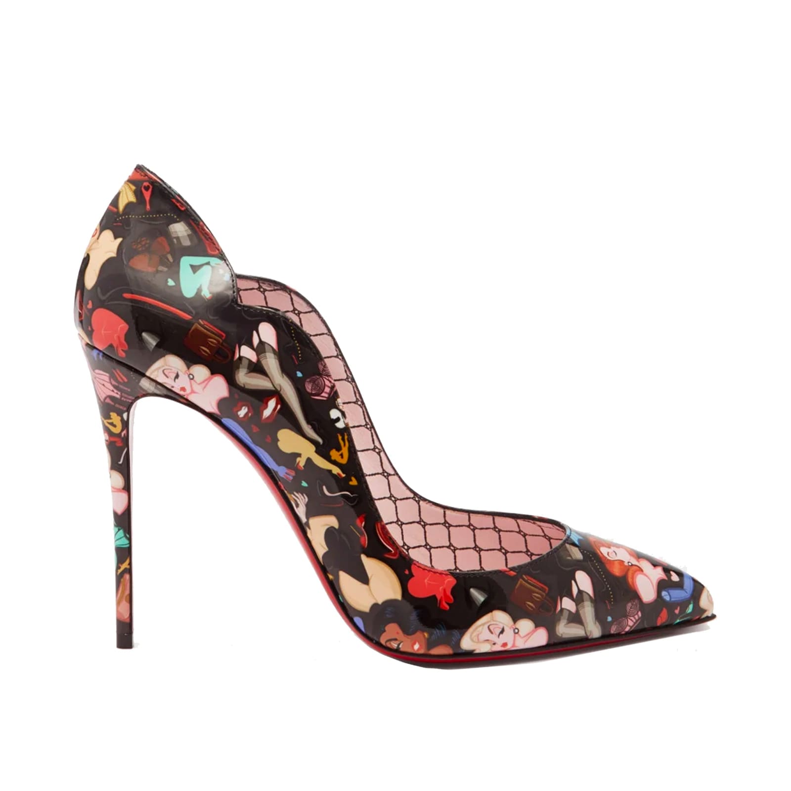 Christian Louboutin Printed Leather Pumps