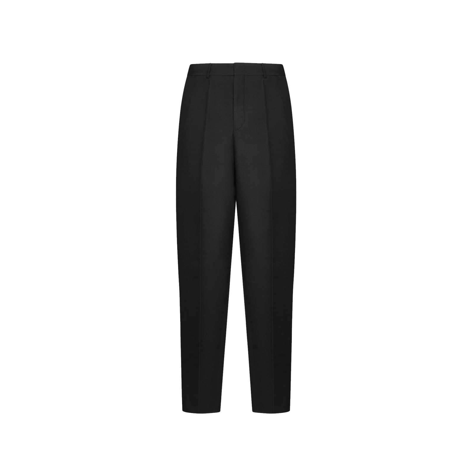 Shop Valentino Wool And Silk Pants In Black