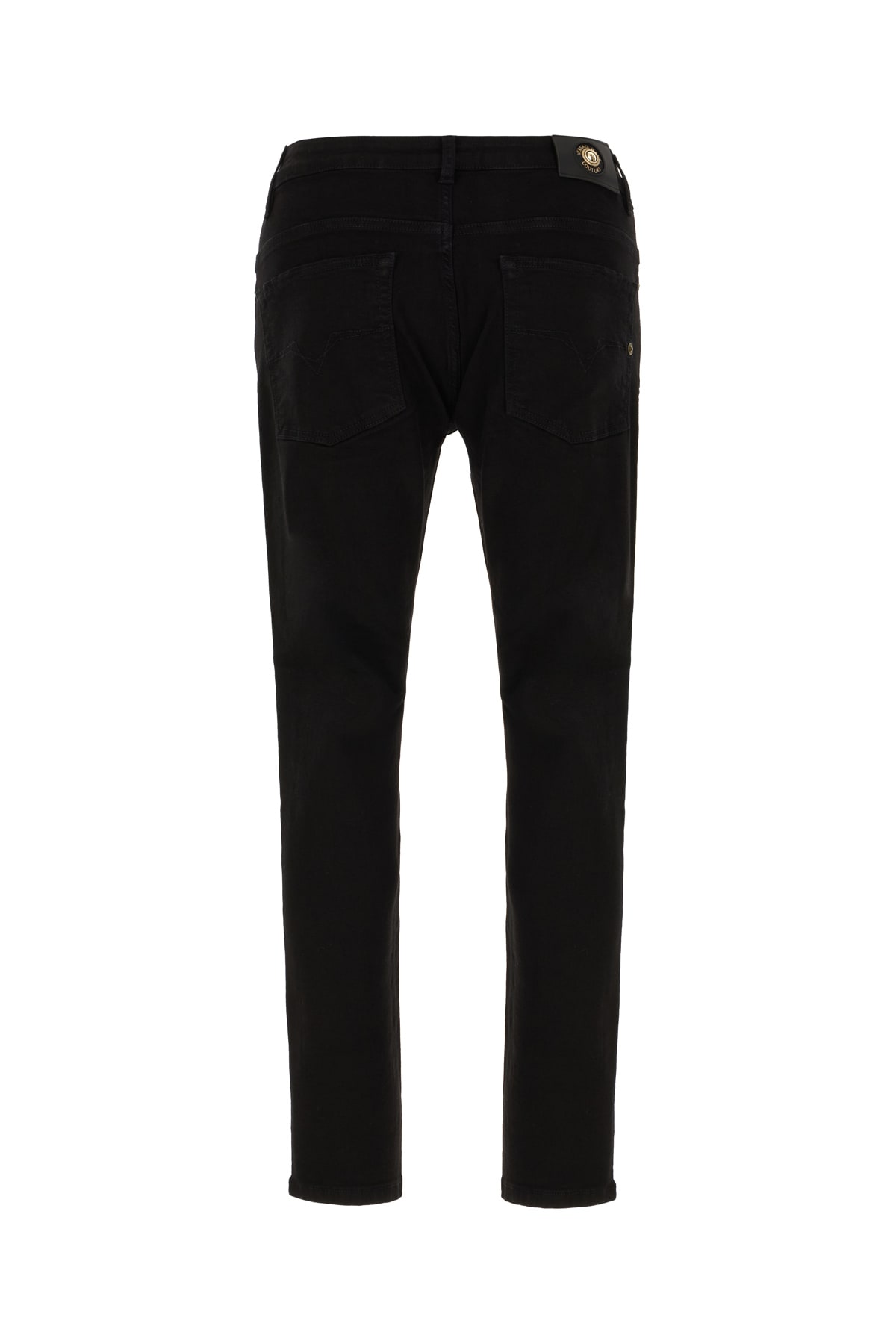 Shop Versace Jeans Couture Black Denim Jeans In Black Black