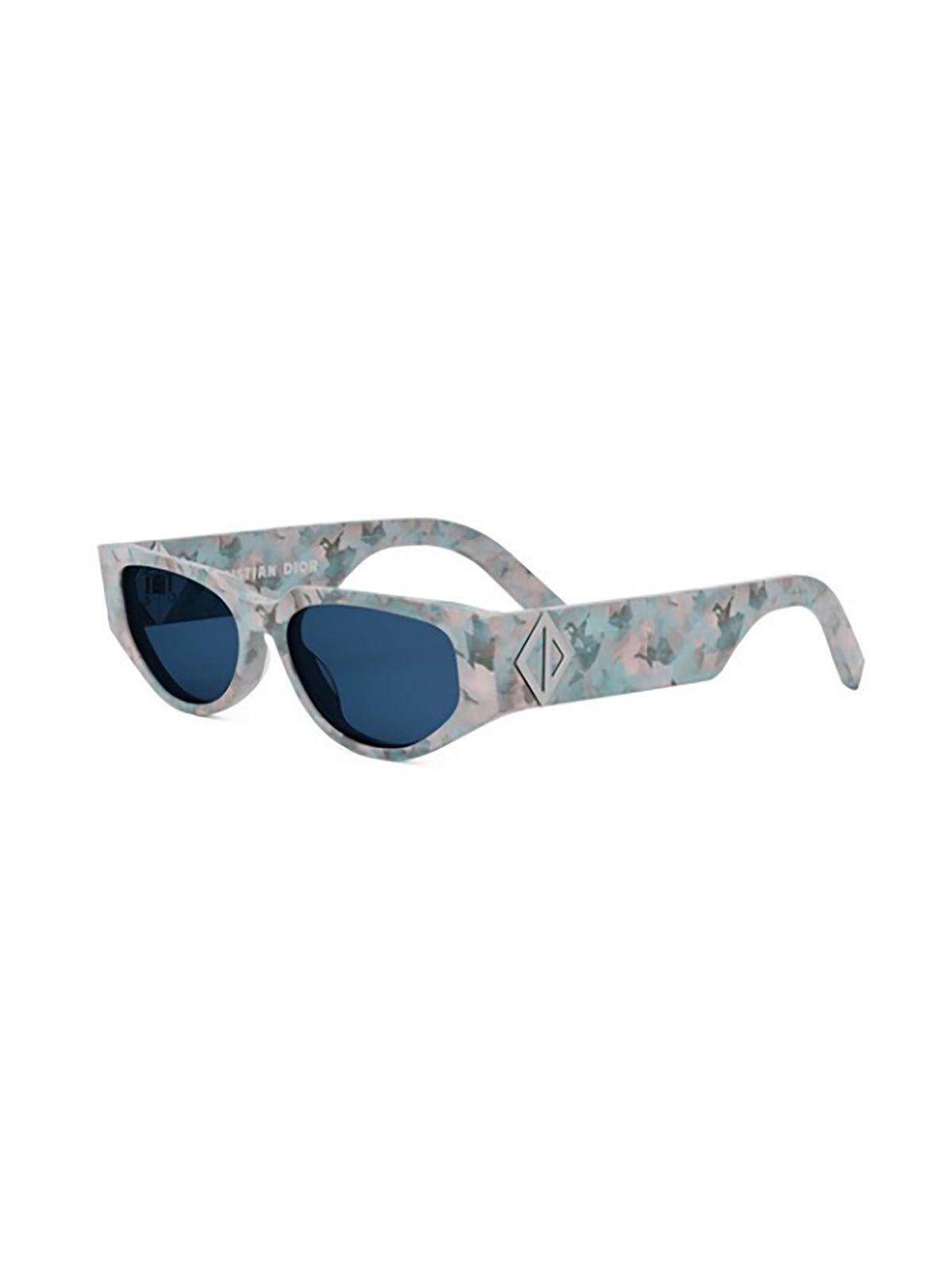 Shop Dior Irregular Frame Sunglasses In 42b0