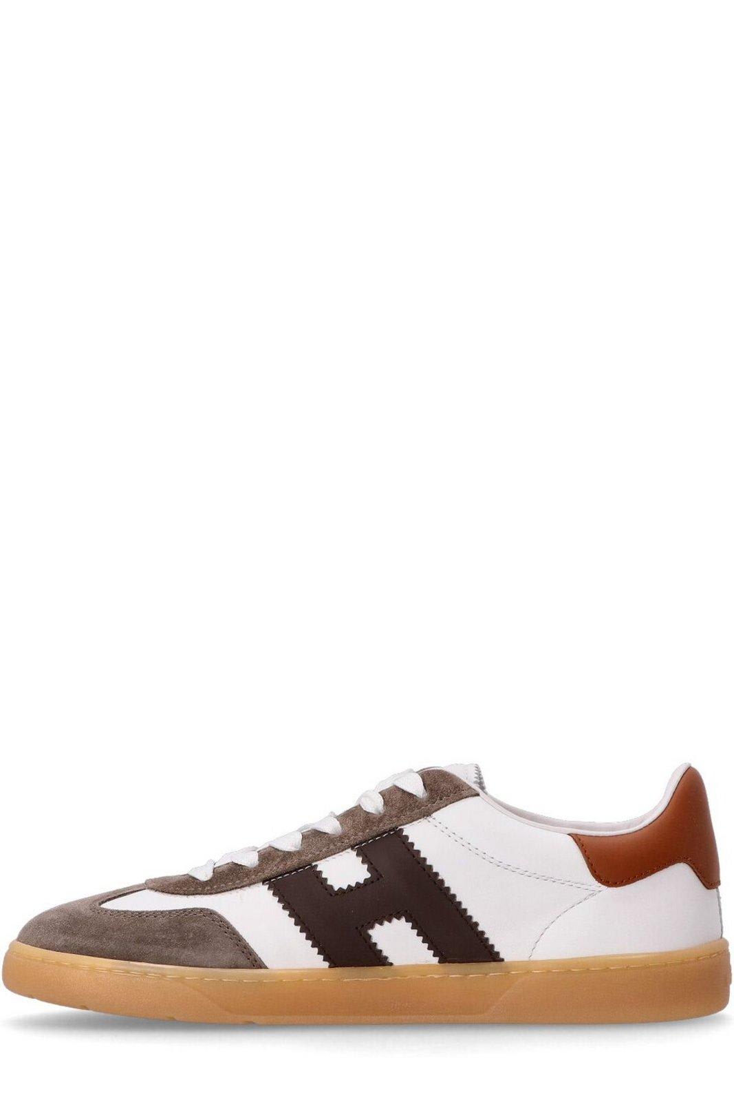 Shop Hogan Cool Side Logo Patch Sneakers In Gae