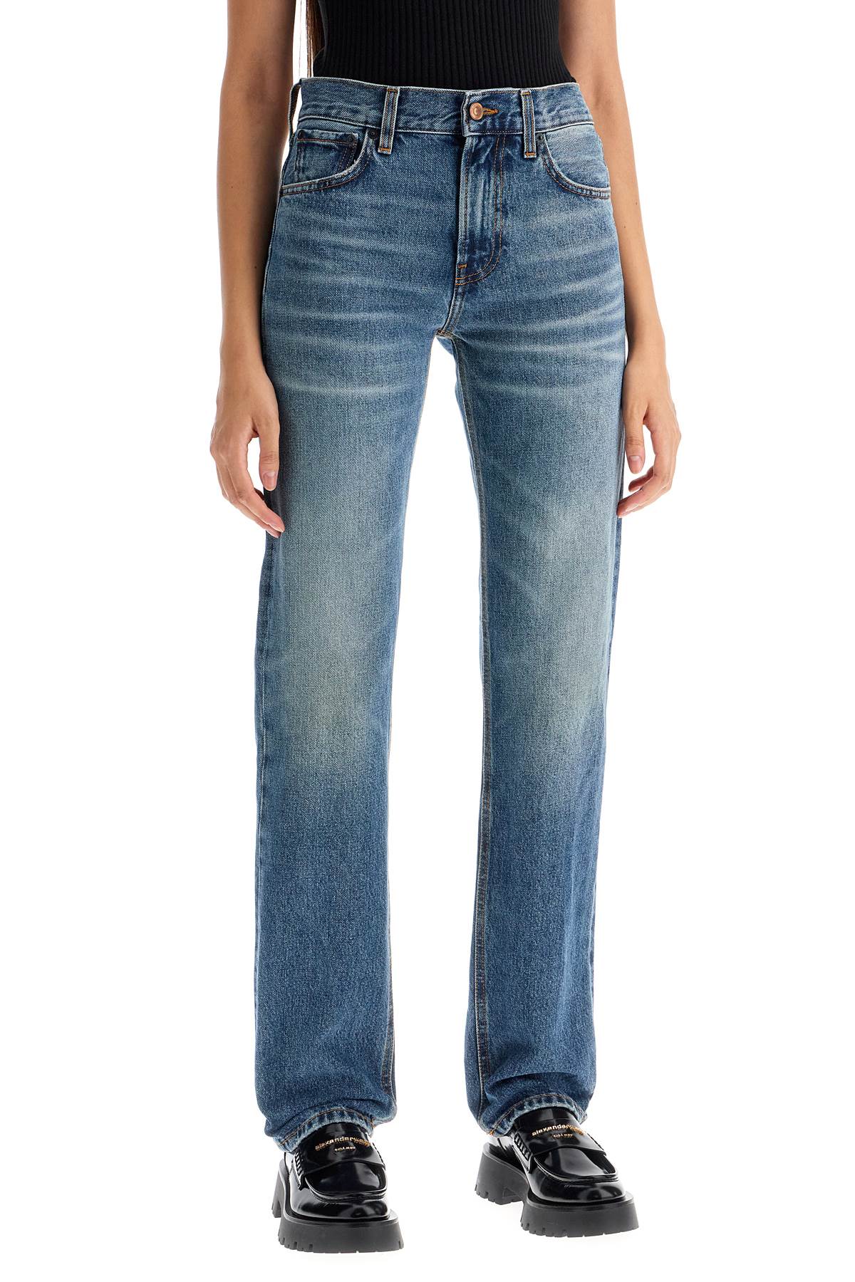 Haikure Cleo Mid-rise Slim Jeans In Mid Blue