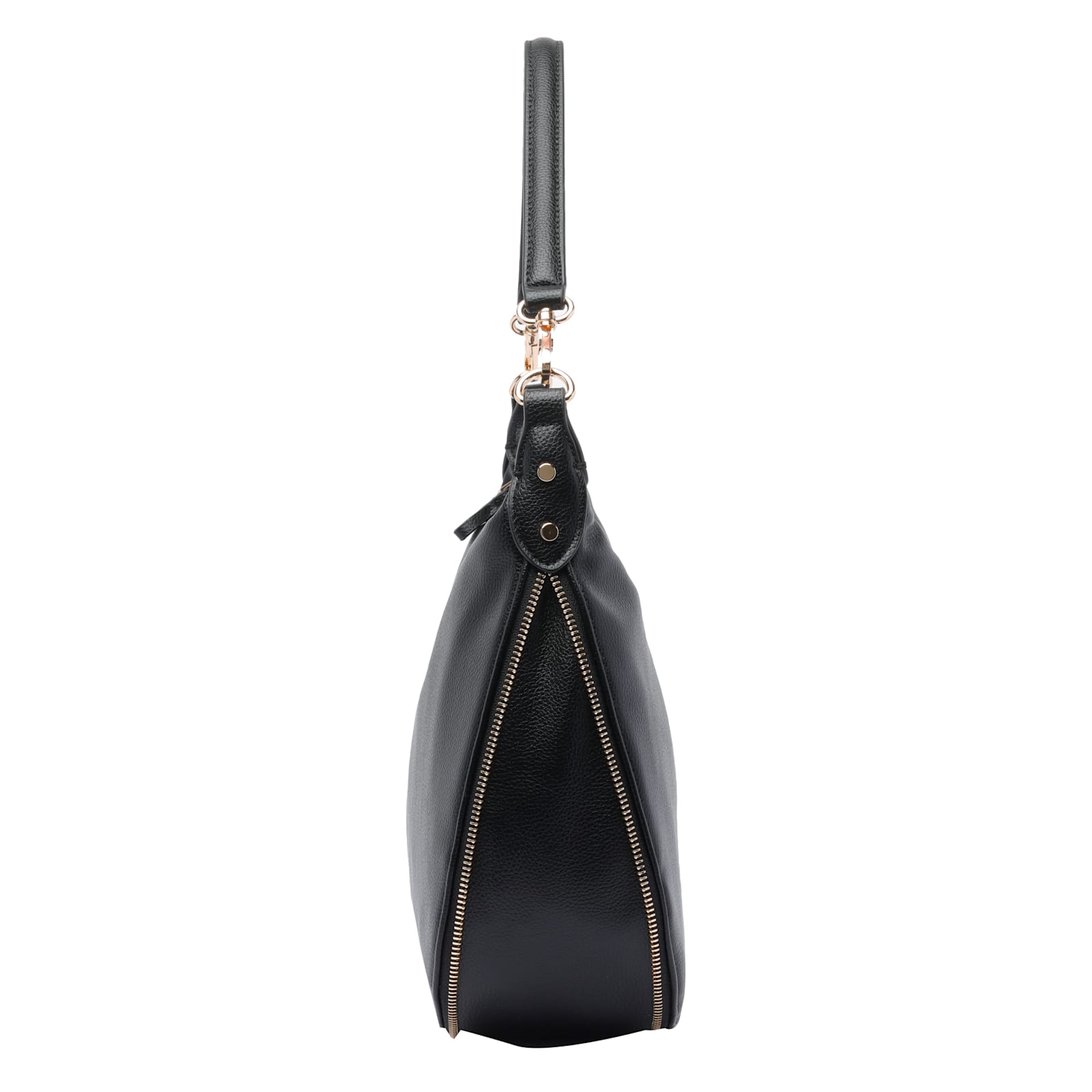 Liu •jo Logo Hobo Bag In Black